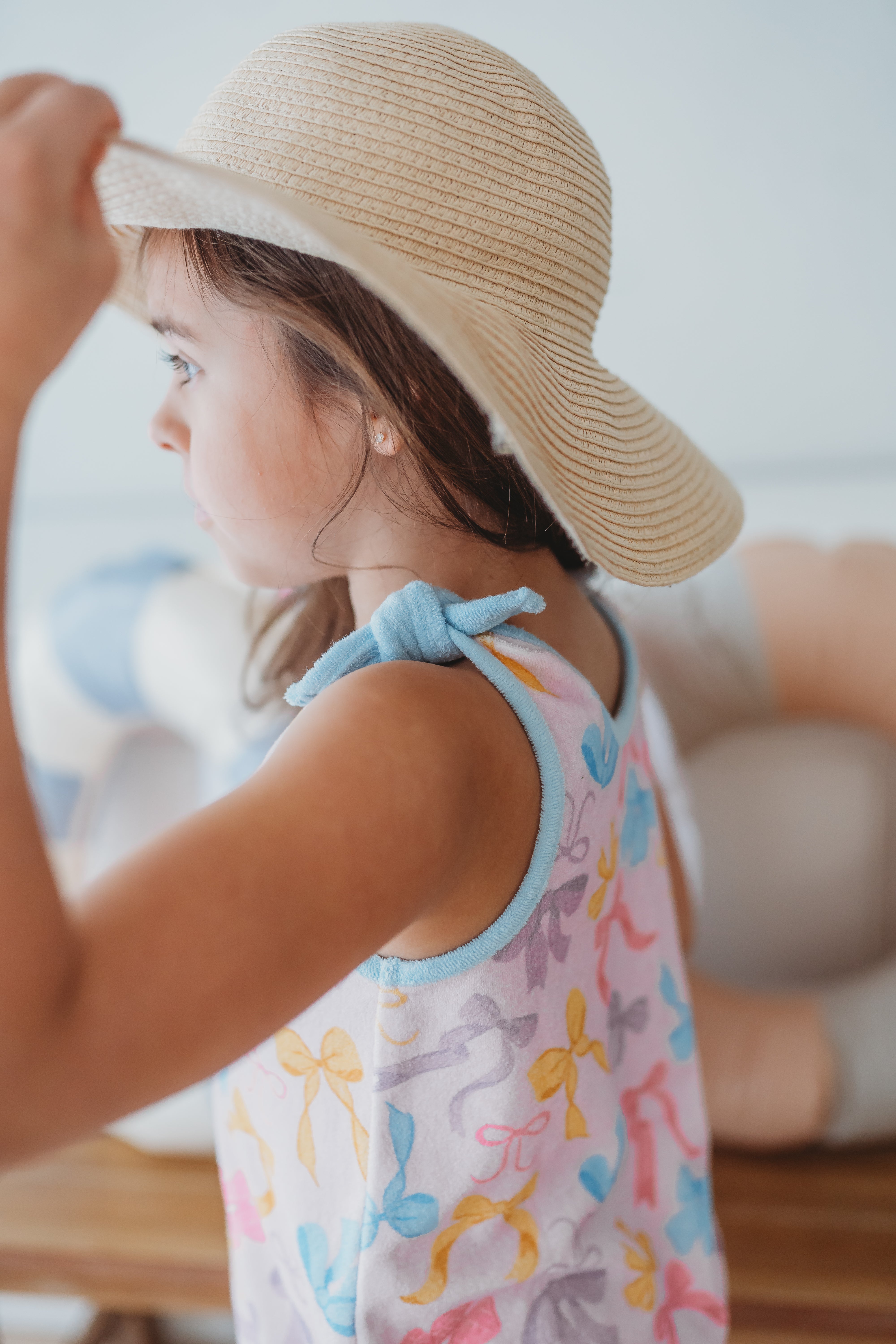 Terry Cloth Swim Cover Set - Bow Bliss