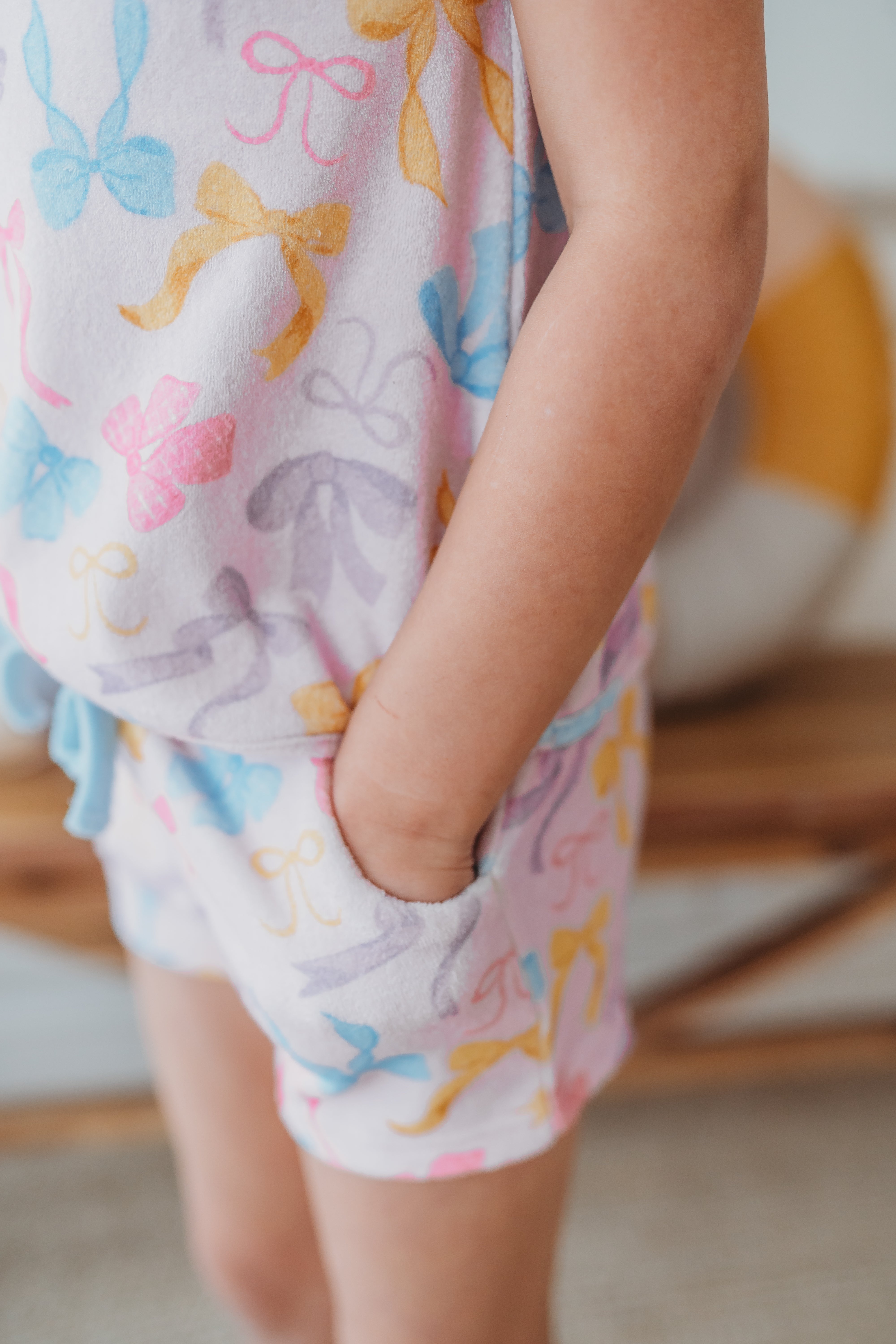 Terry Cloth Swim Cover Set - Bow Bliss