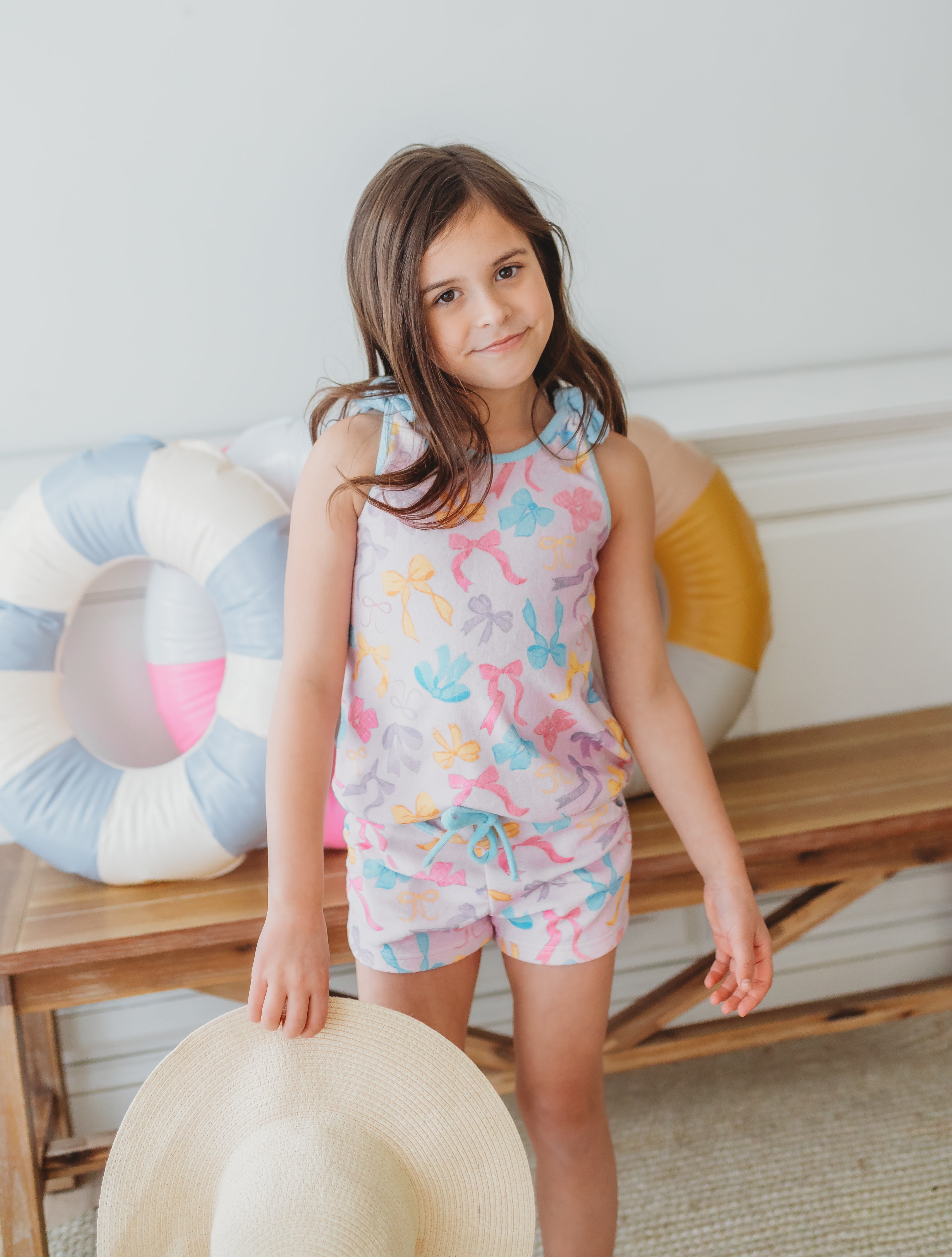 Terry Cloth Swim Cover Set - Bow Bliss