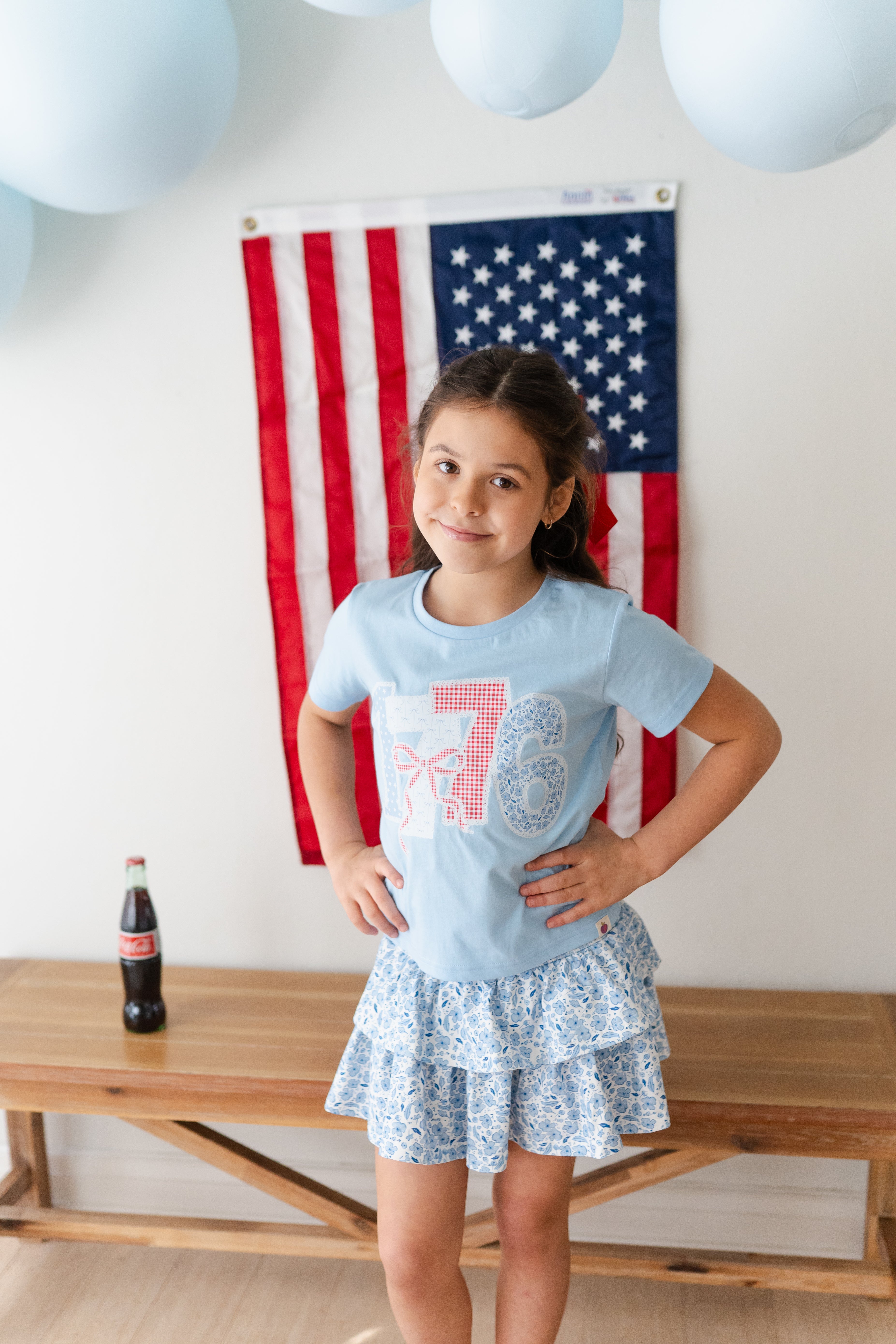 Applique Graphic Tee - 1776 Daydream