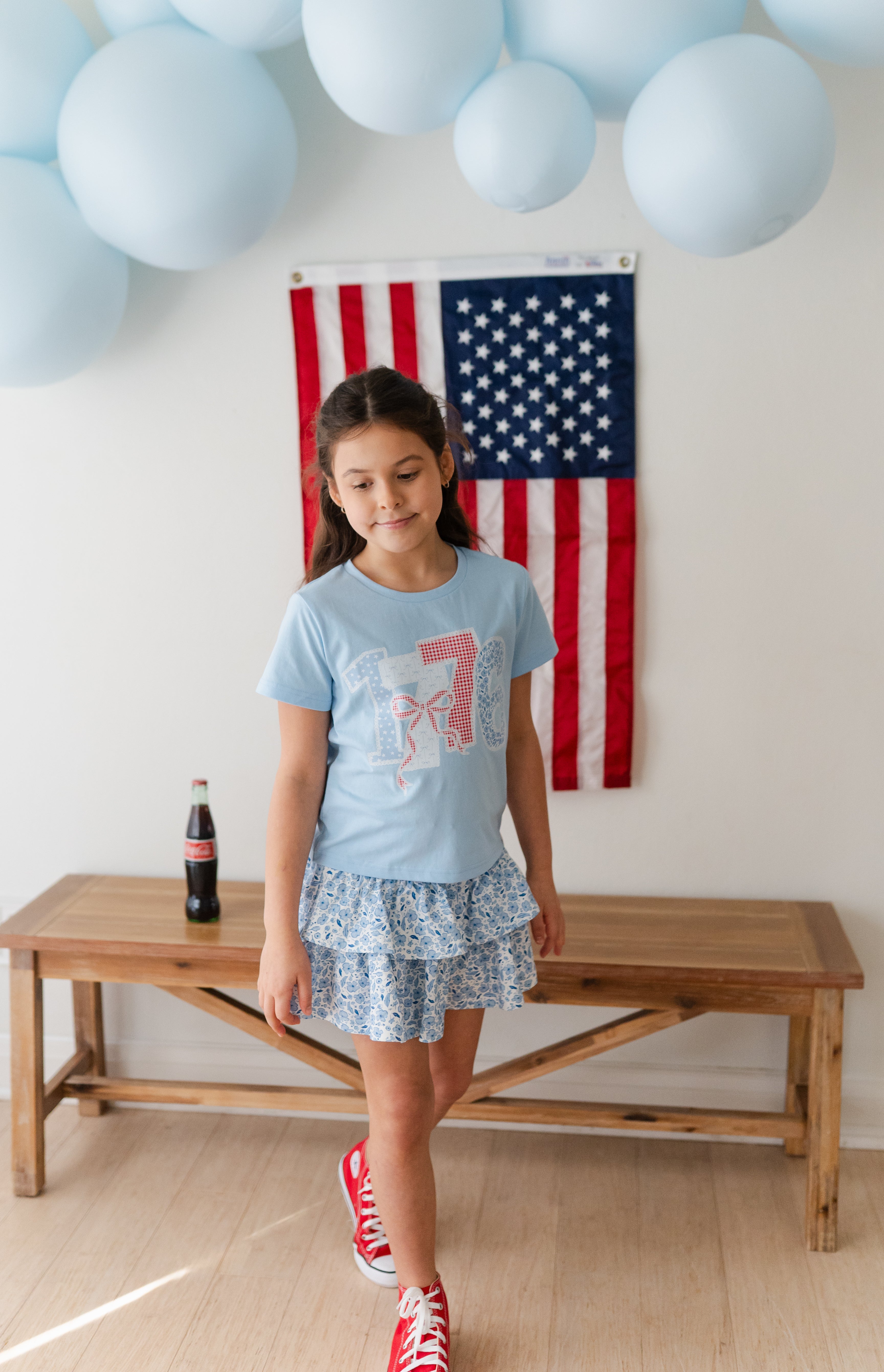 Applique Graphic Tee - 1776 Daydream