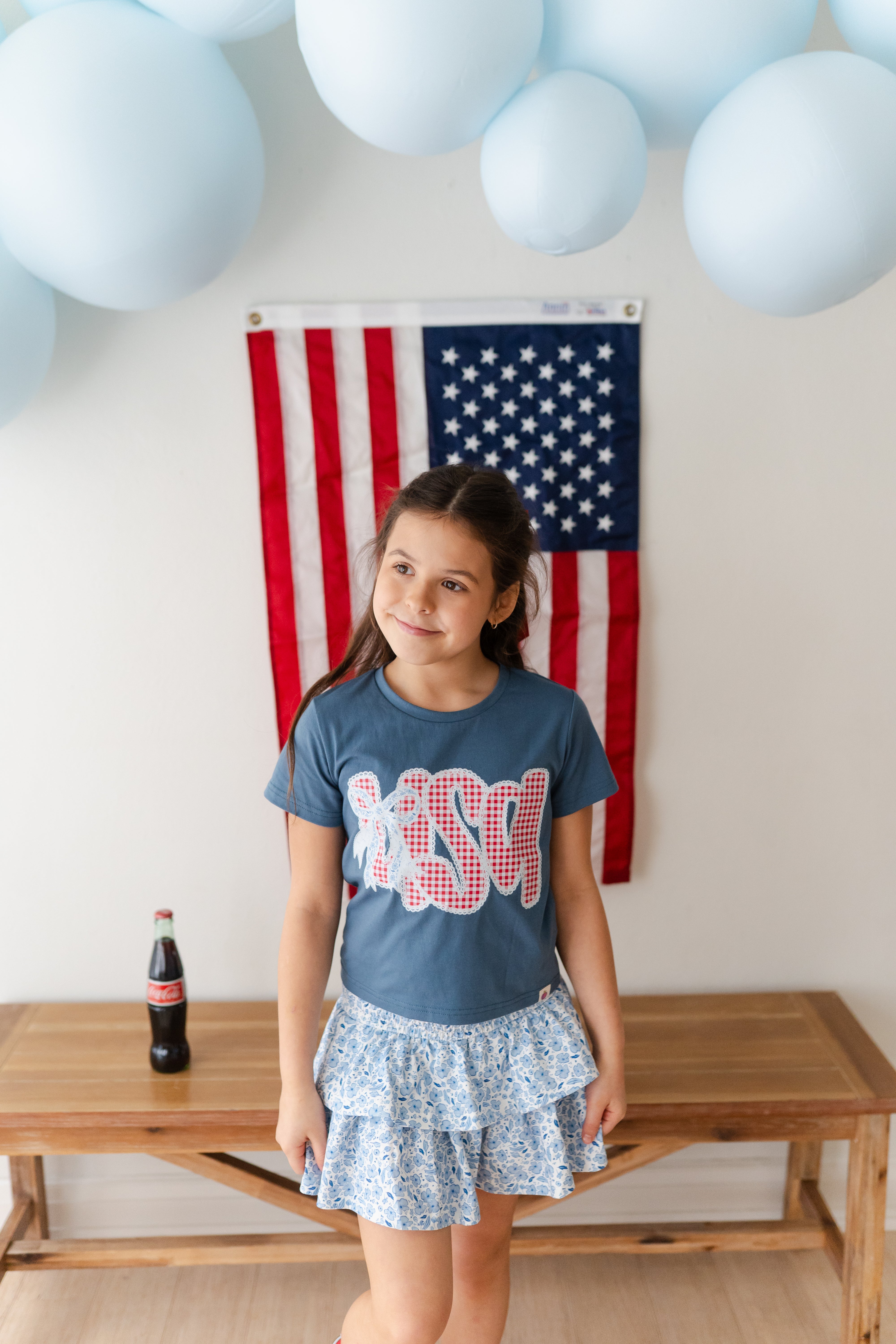Applique Graphic Tee - USA Darling