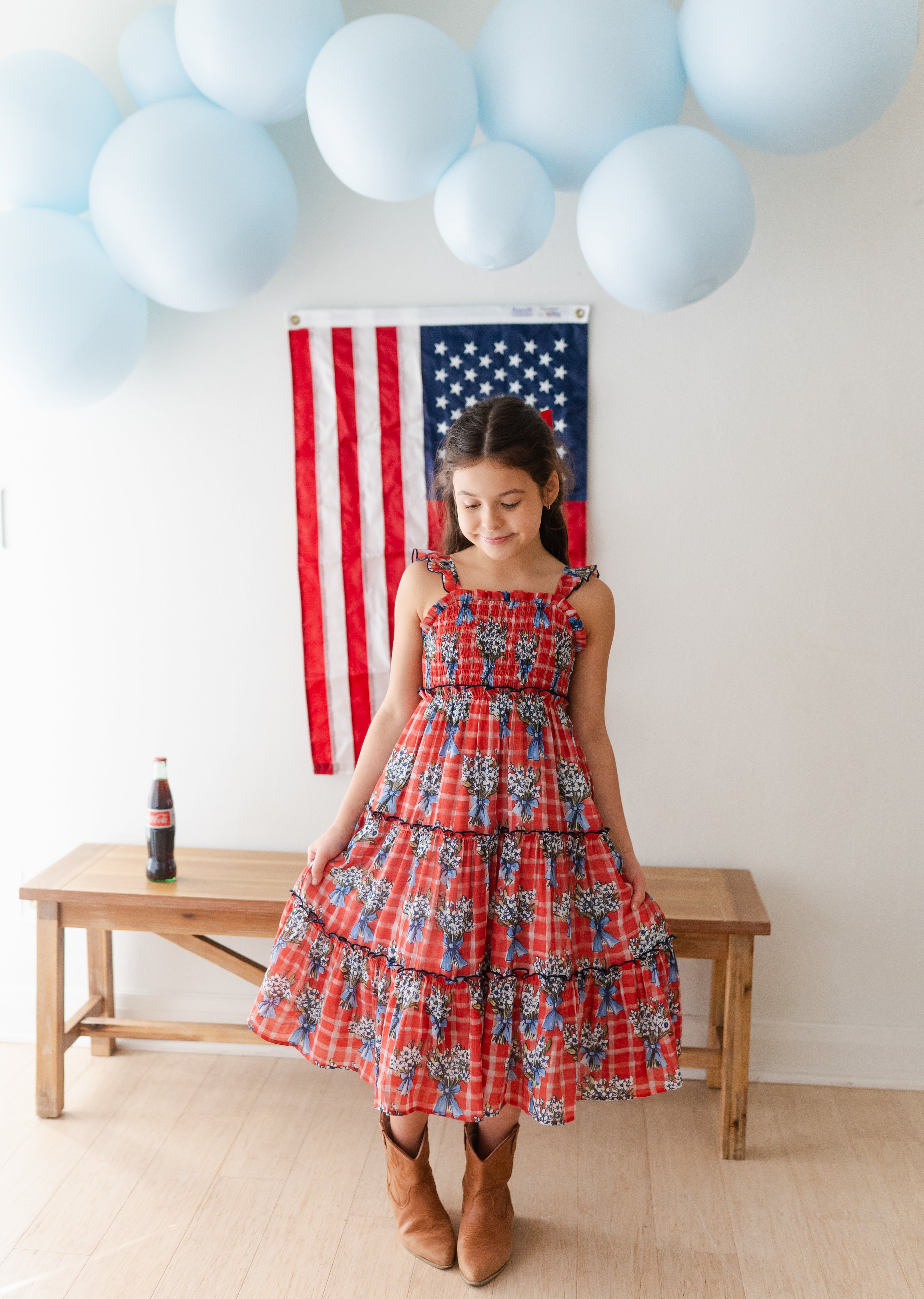 Fiona Maxi Dress - Patriotic Picnic (Pre-Order)