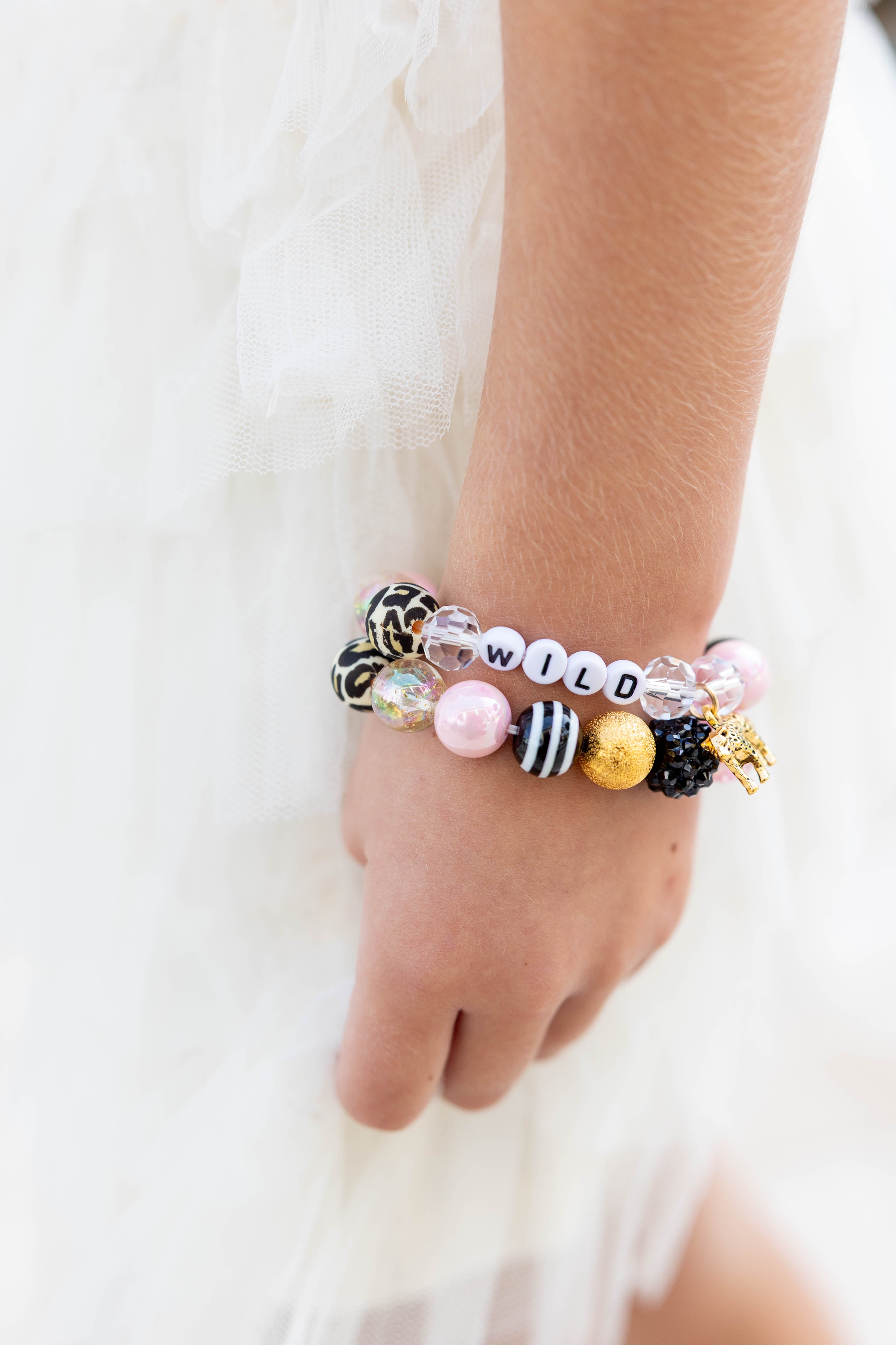 Beaded Stretch Bracelet - Wild at Heart