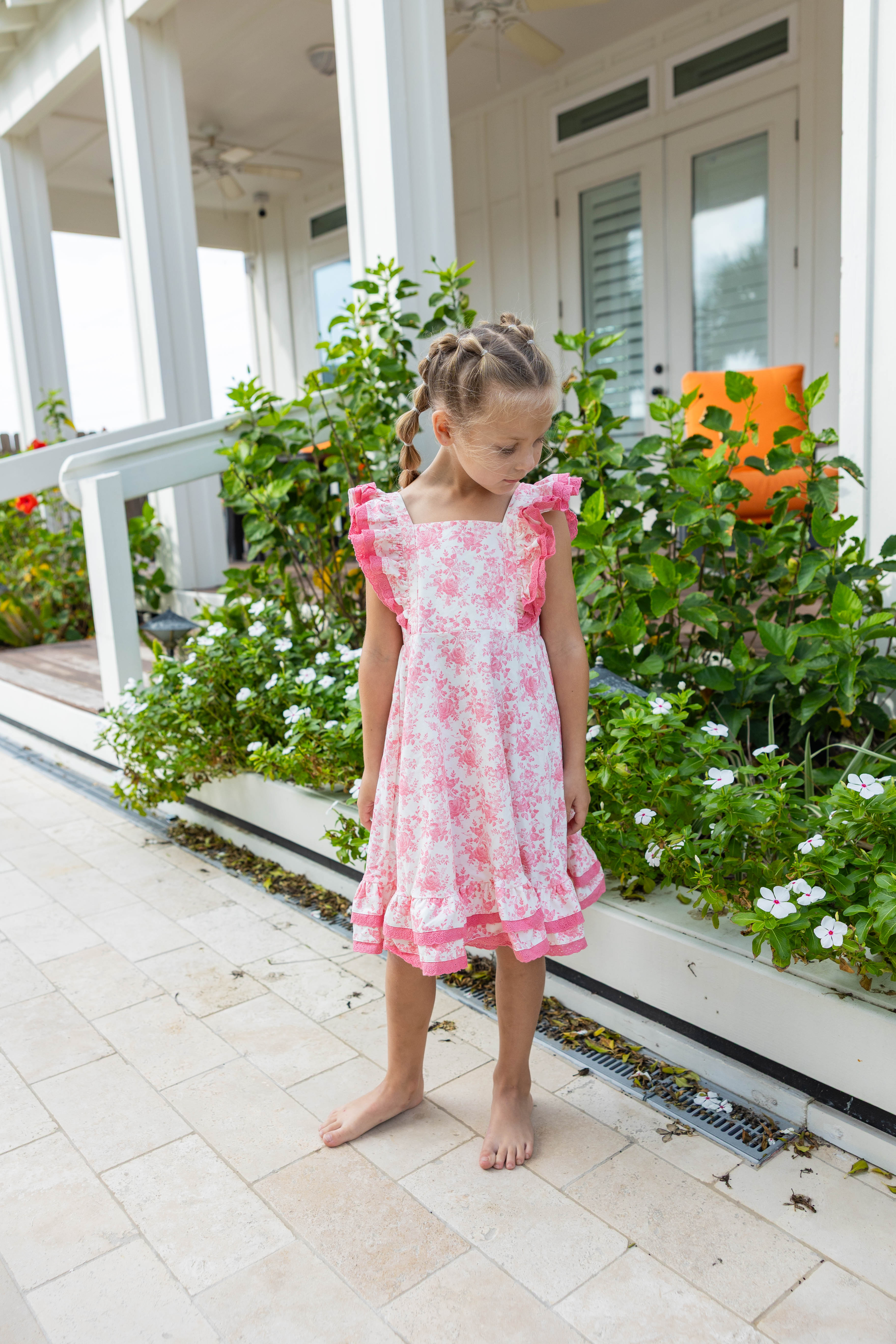 Drew Knit Dress - Toile de Rose (Pre-Order)