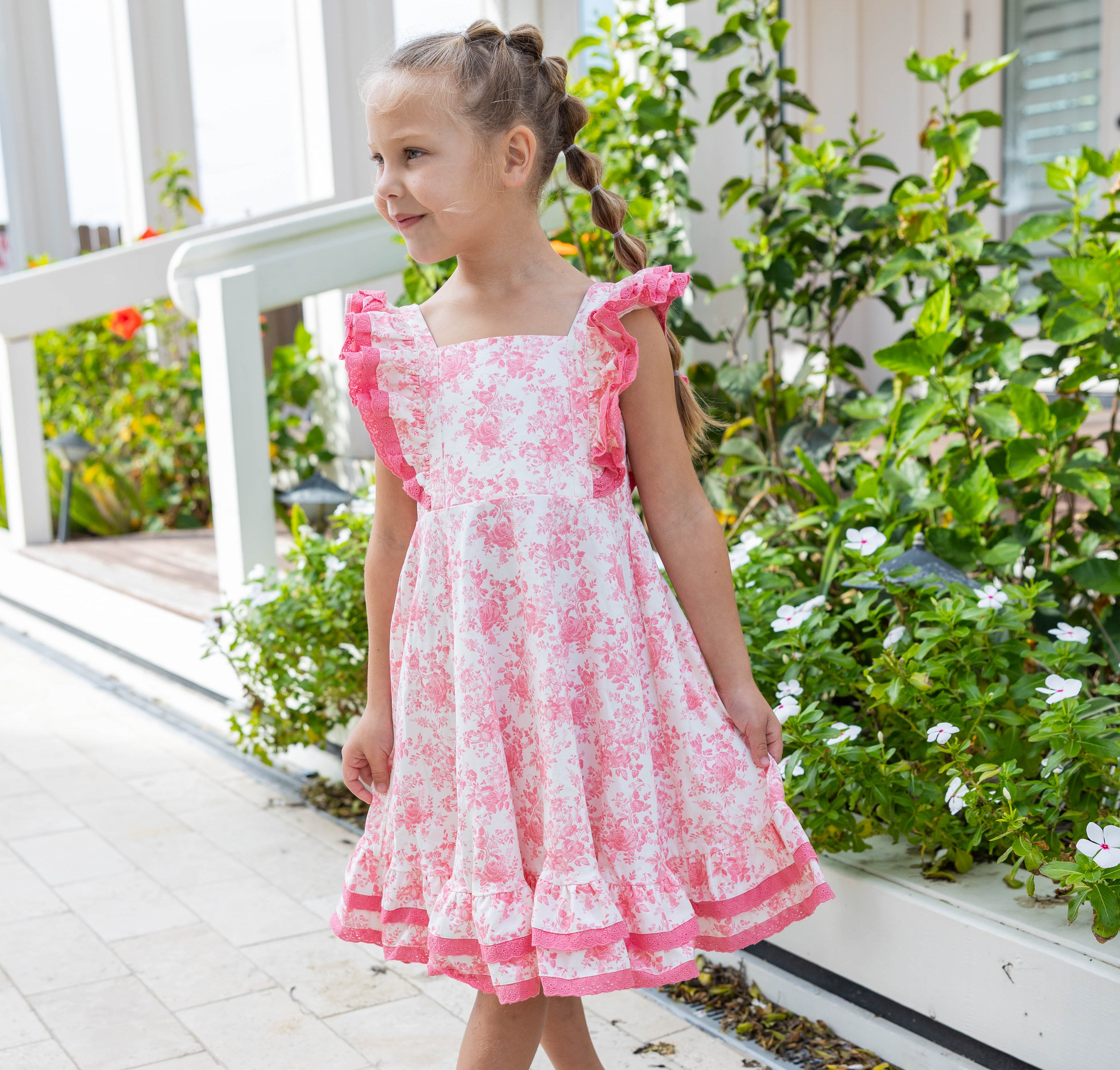 Drew Knit Dress - Toile de Rose (Pre-Order)