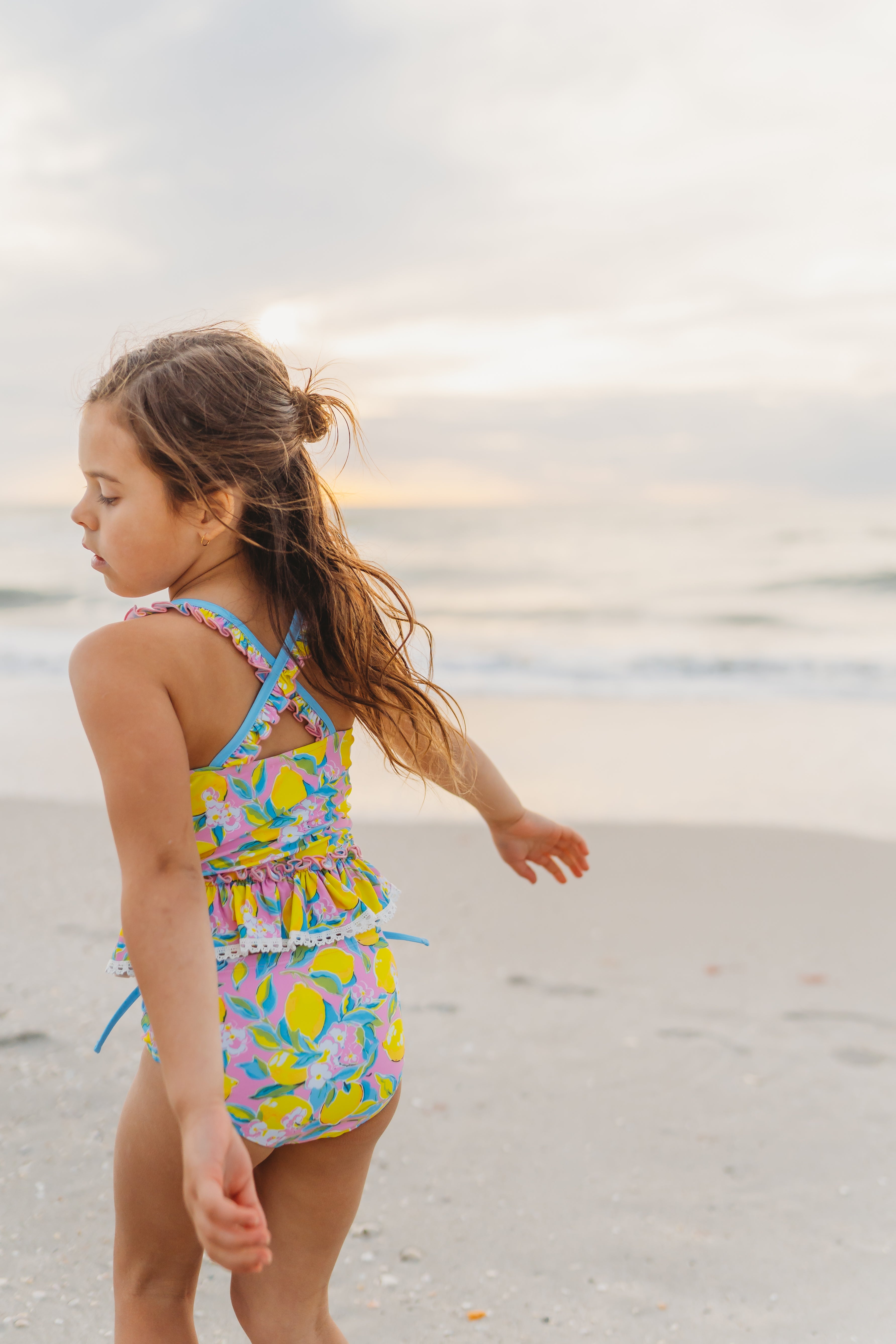 Selah Tankini Swimsuit - Lemon Twist