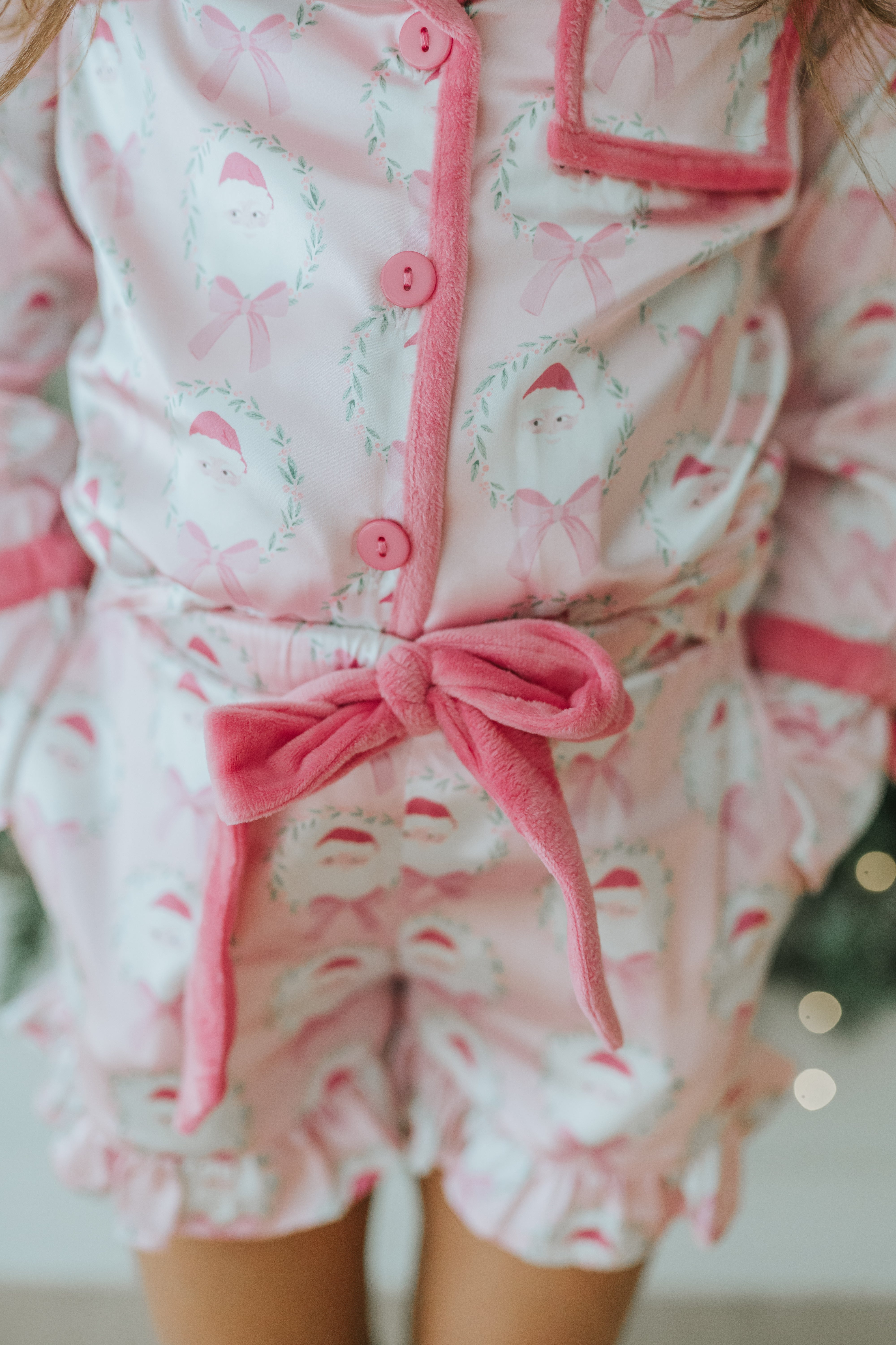 Satin Loungewear Set - Sugarplum Santa (Pre-Order)