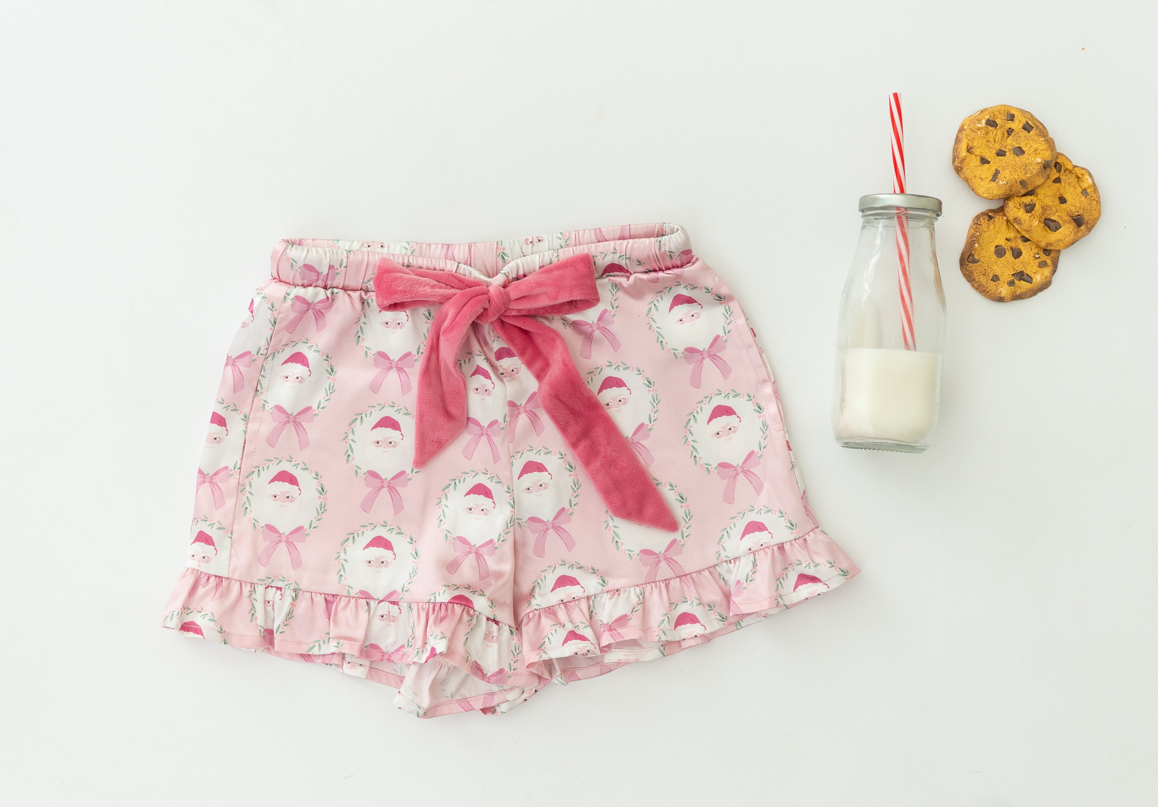 Satin Loungewear Set - Sugarplum Santa (Pre-Order)