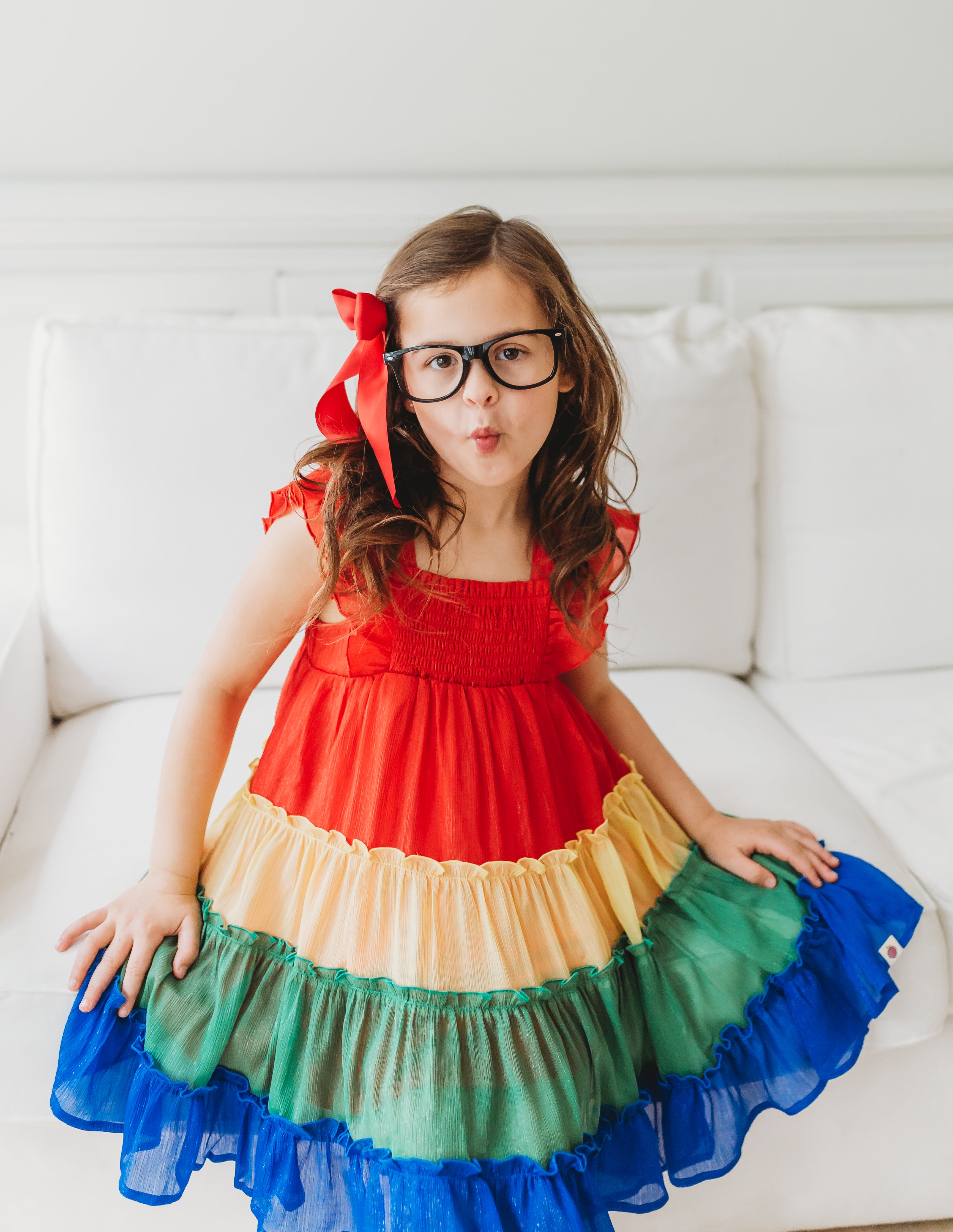 Brielle Shimmer Dress - Crayon Craze