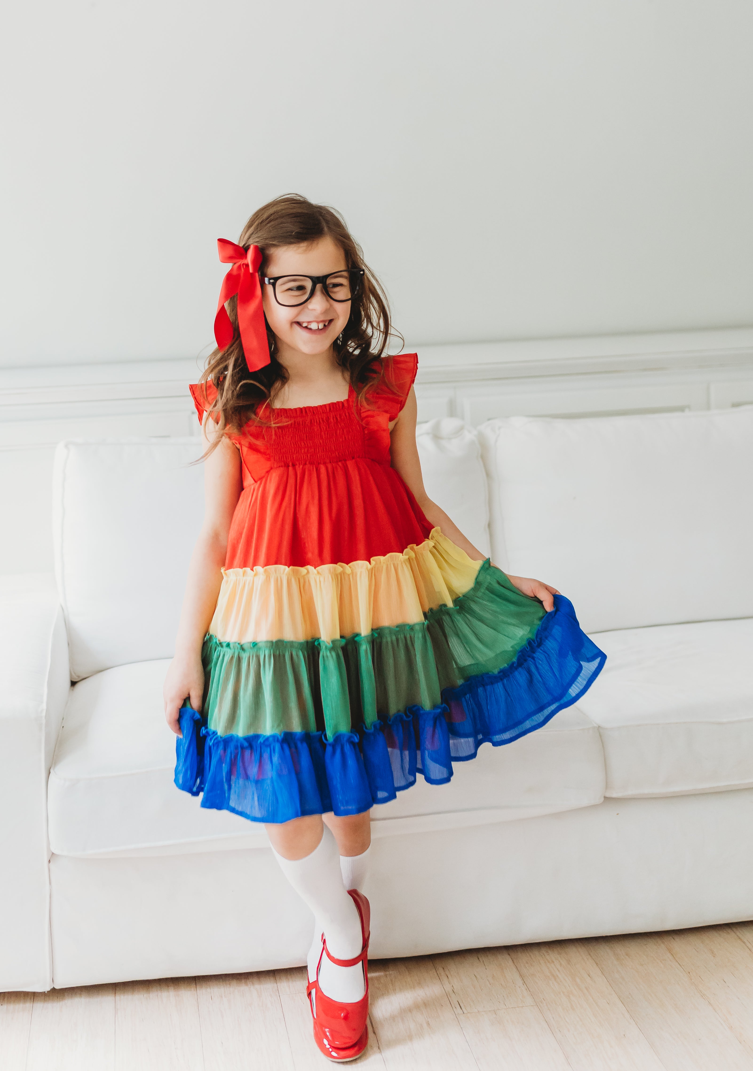 Brielle Shimmer Dress - Crayon Craze