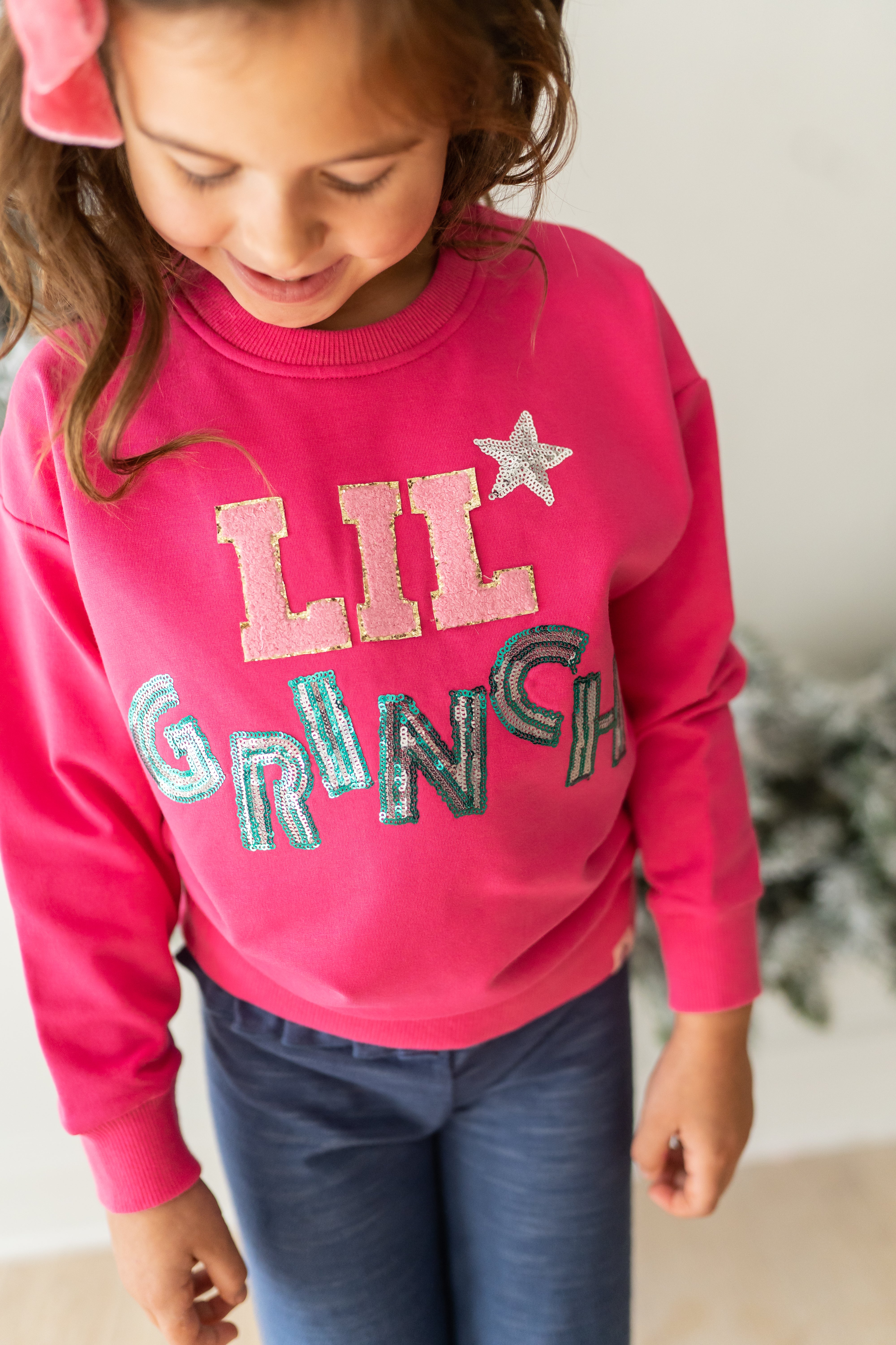 Chenille Sweatshirt - Lil' Grinch (Pre-Order)