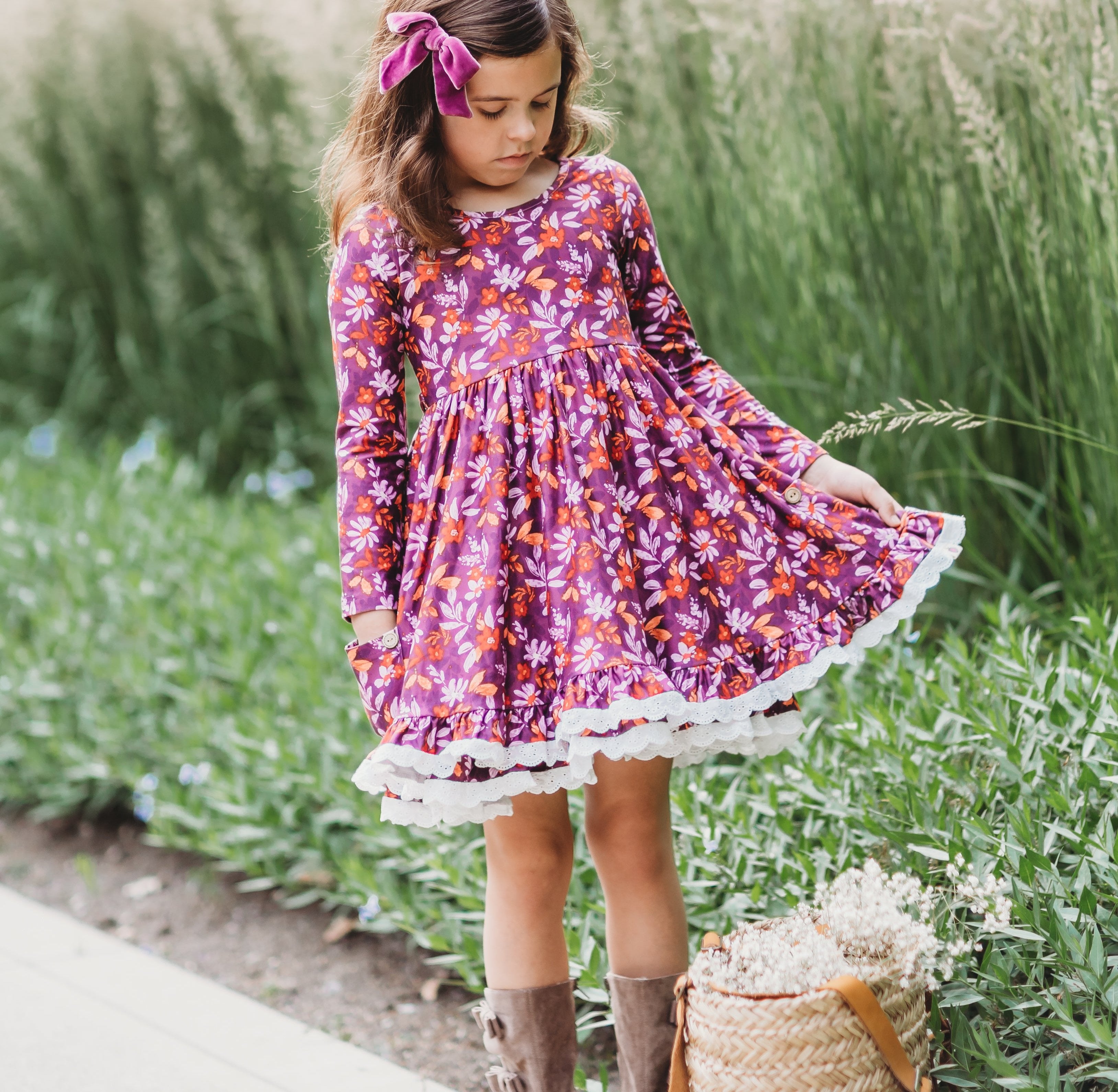 Myra Knit Dress - Violet Ember