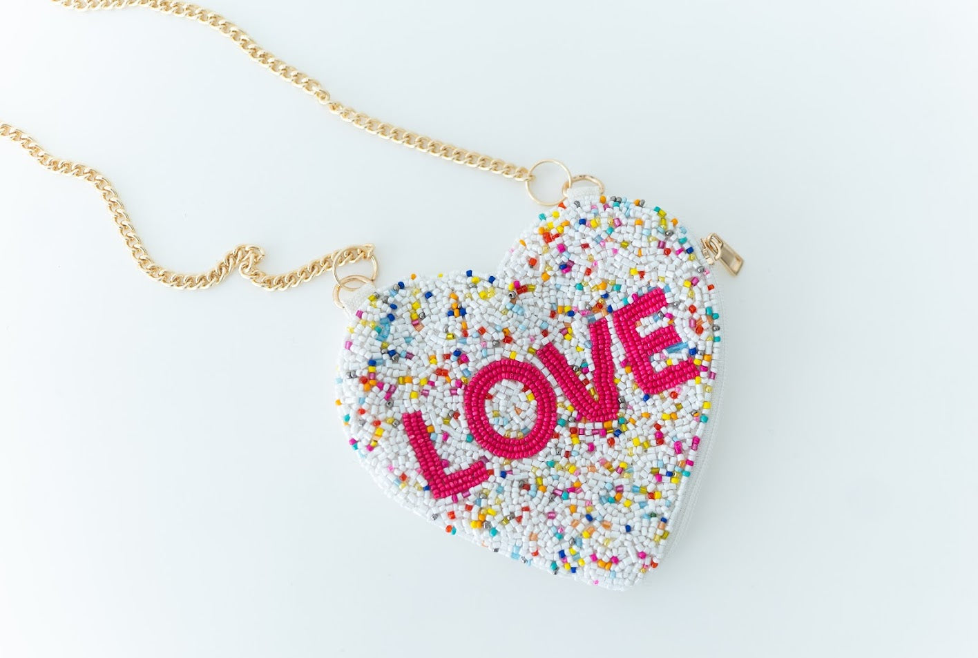 Beaded Tote Purse - Sprinkled with Love