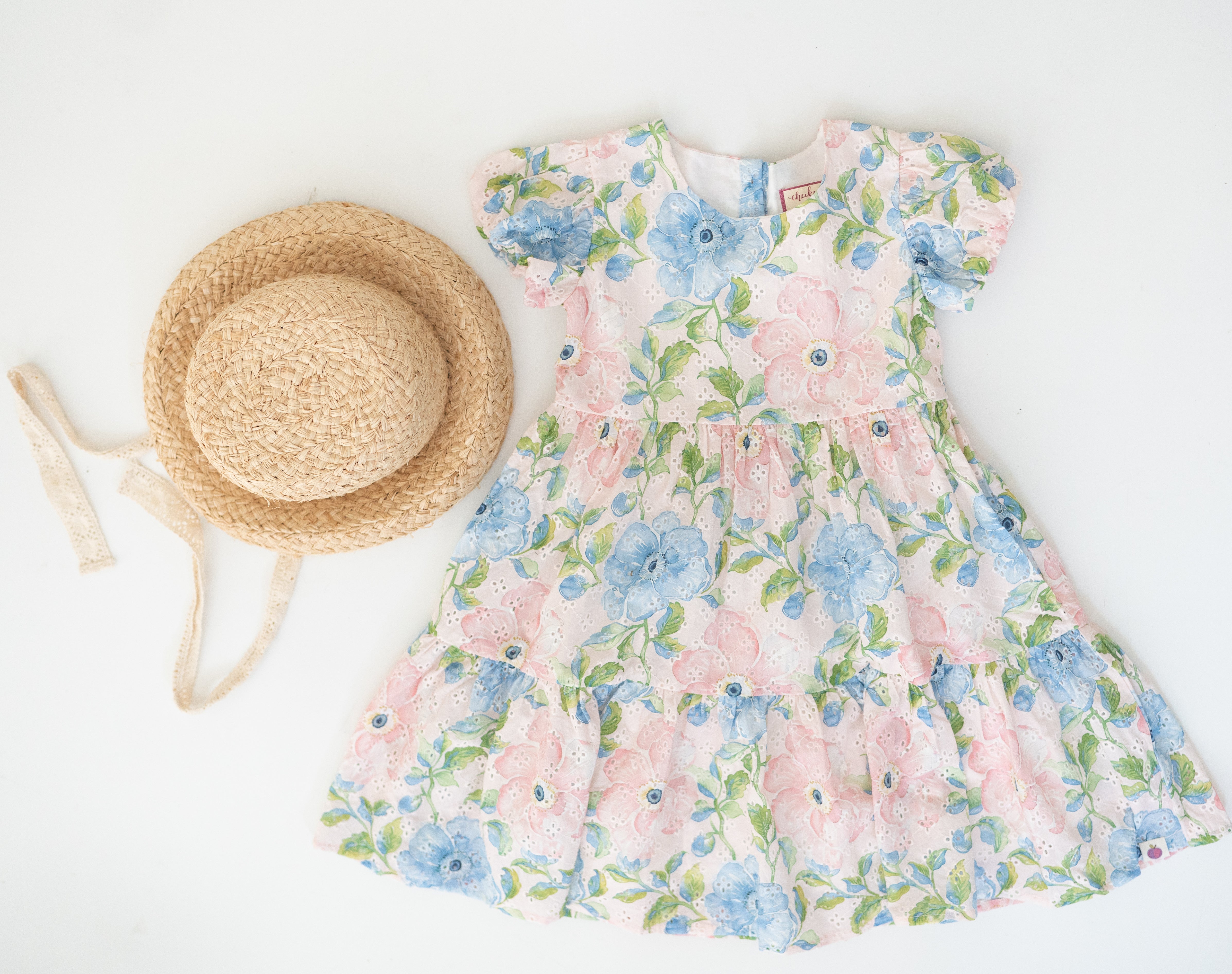 Eyelet Dress - Vintage Floral