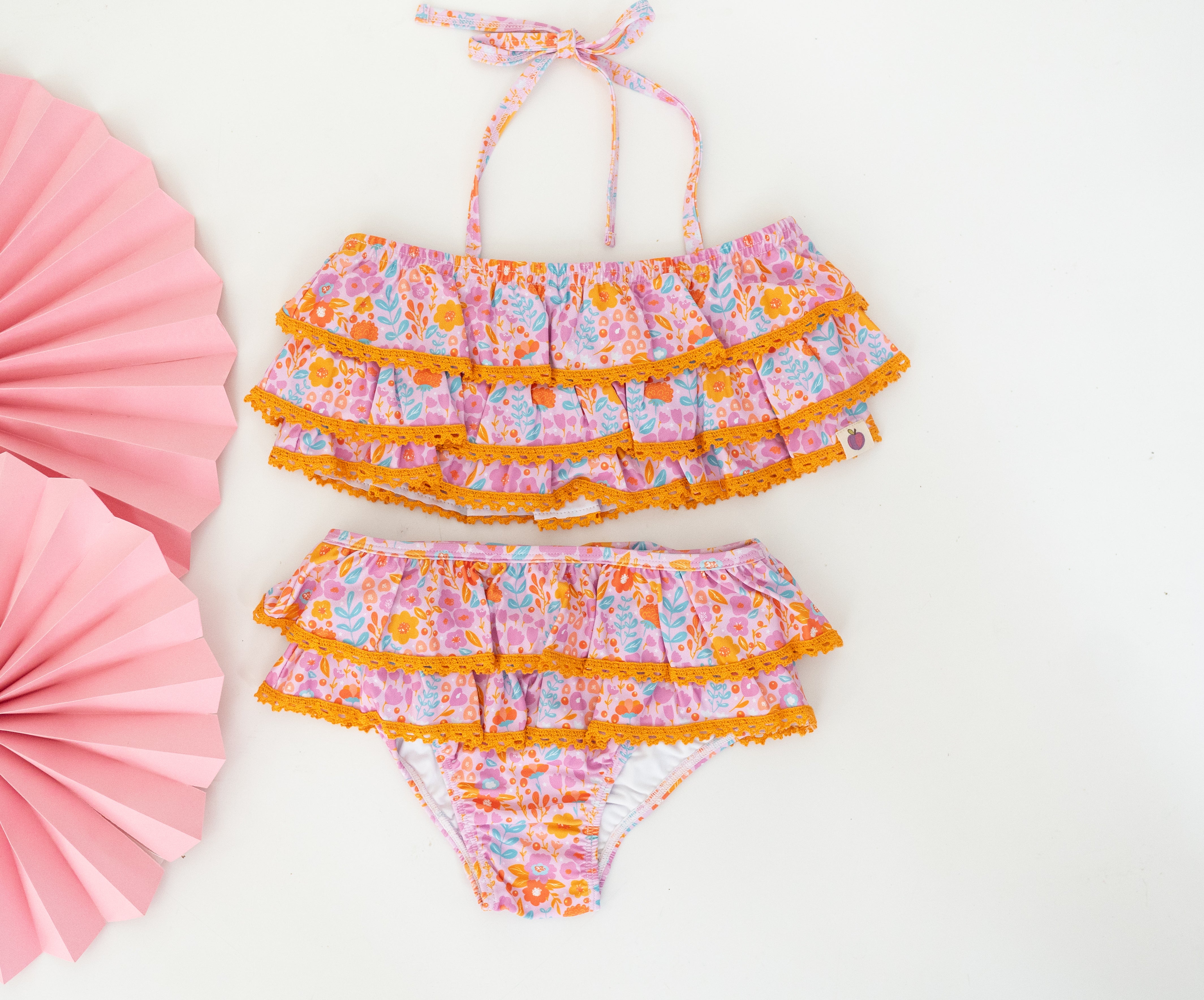 Frankie Swimsuit - Pink Papaya Parade