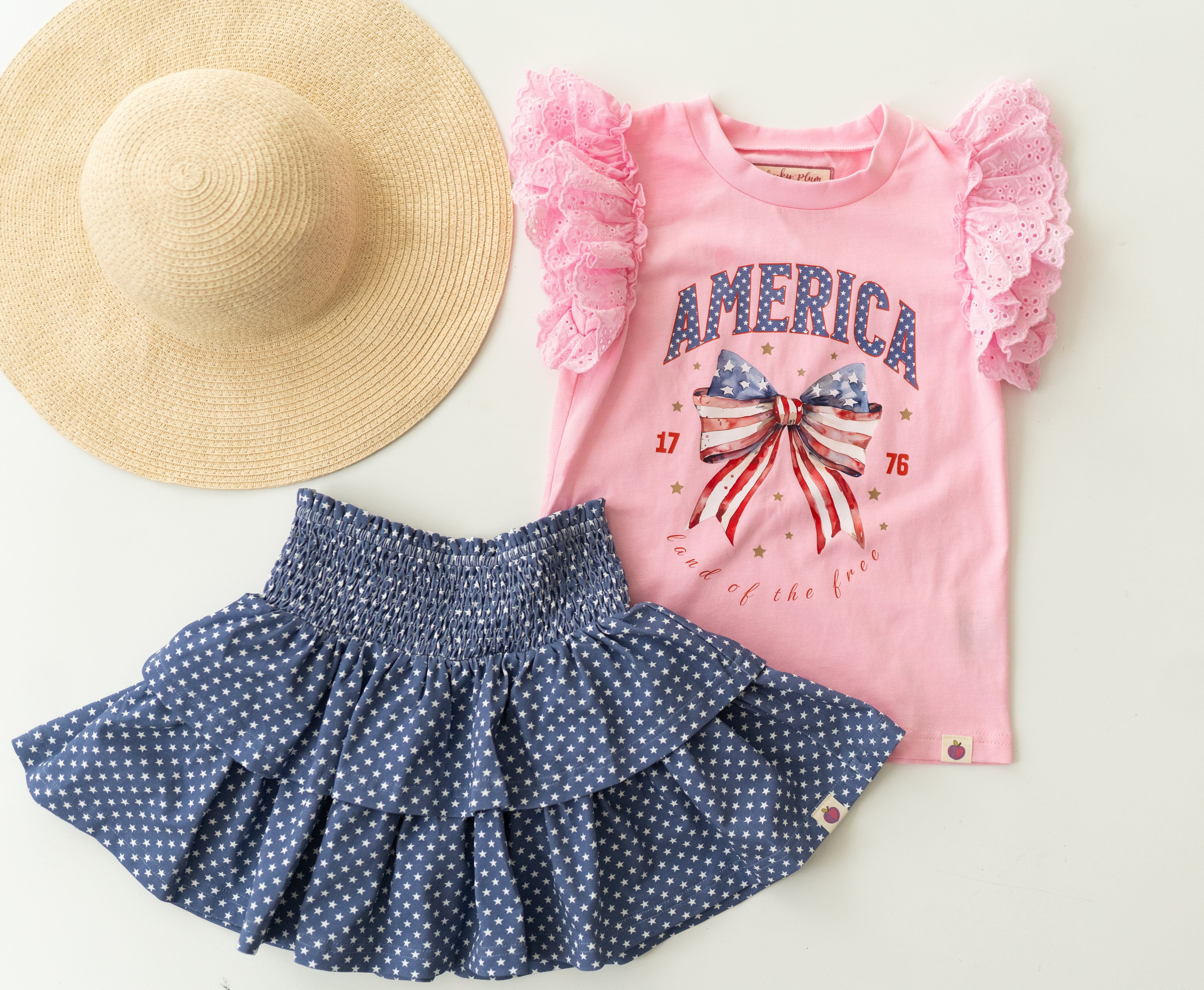 Vintage Eyelet Tee - Pretty in 1776