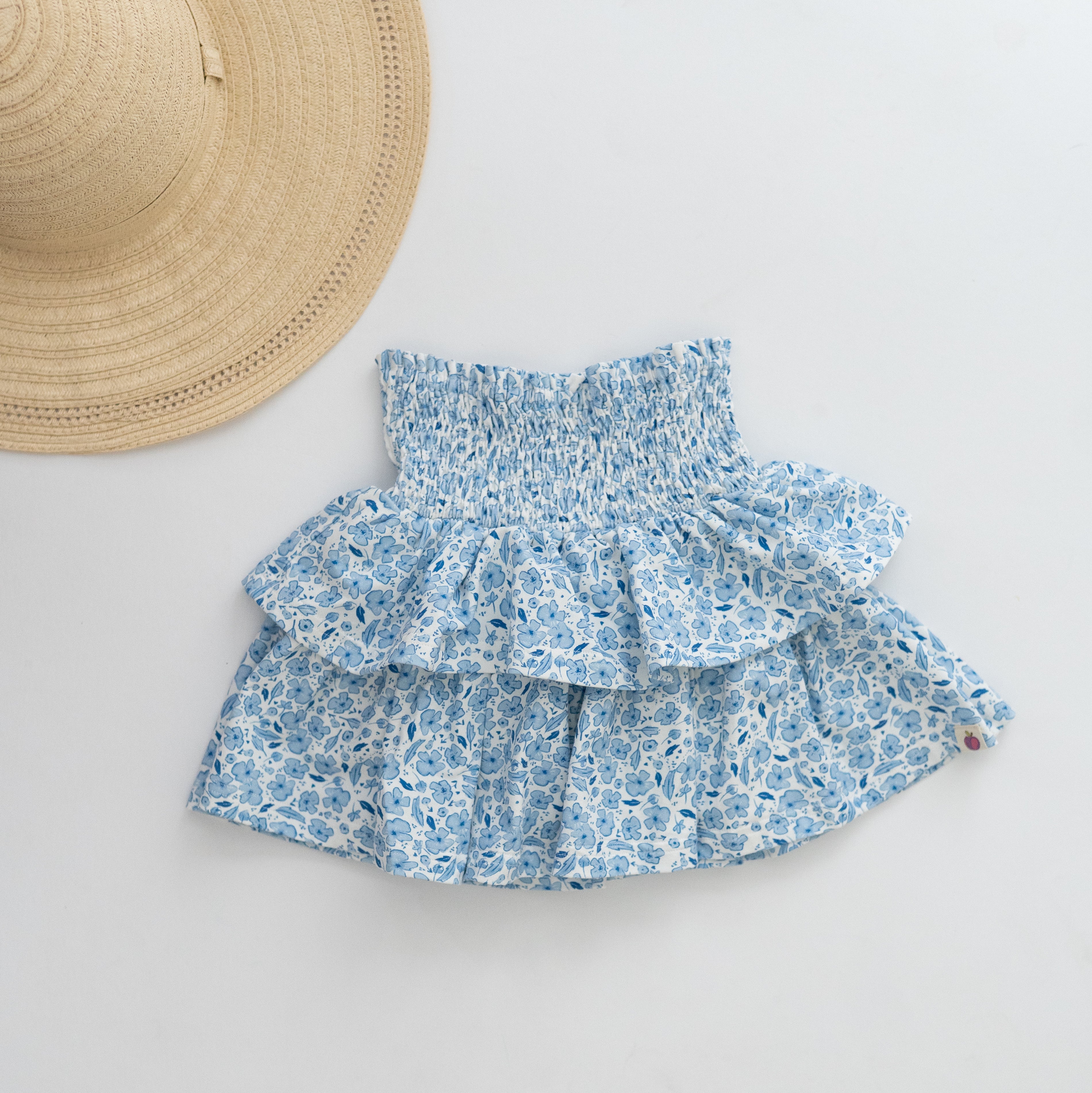 Blair Skirt - Dreamy Blue Blooms (Pre-Order)