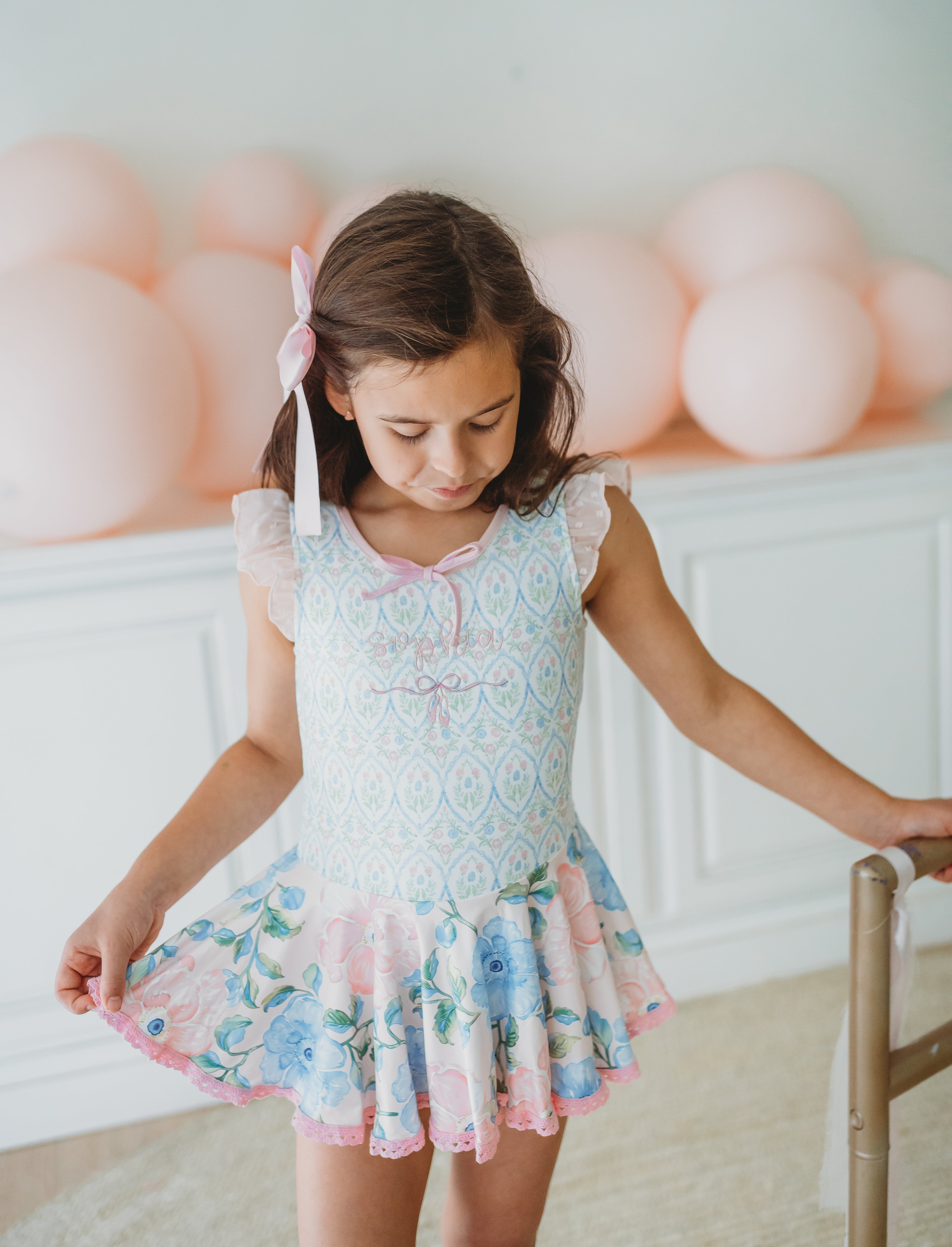 Farrah Leotard - Blush & Bloom
