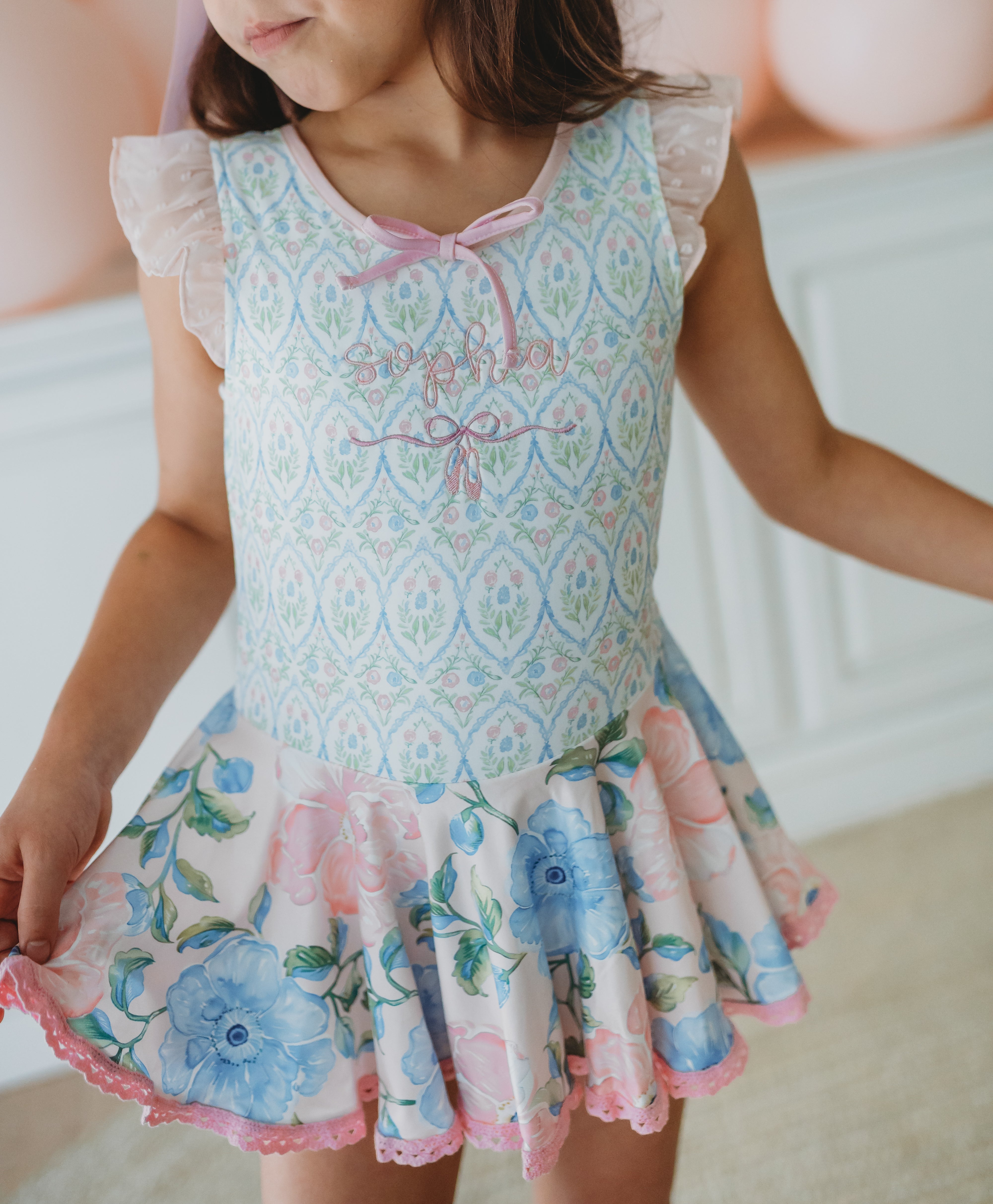 Farrah Leotard - Blush & Bloom