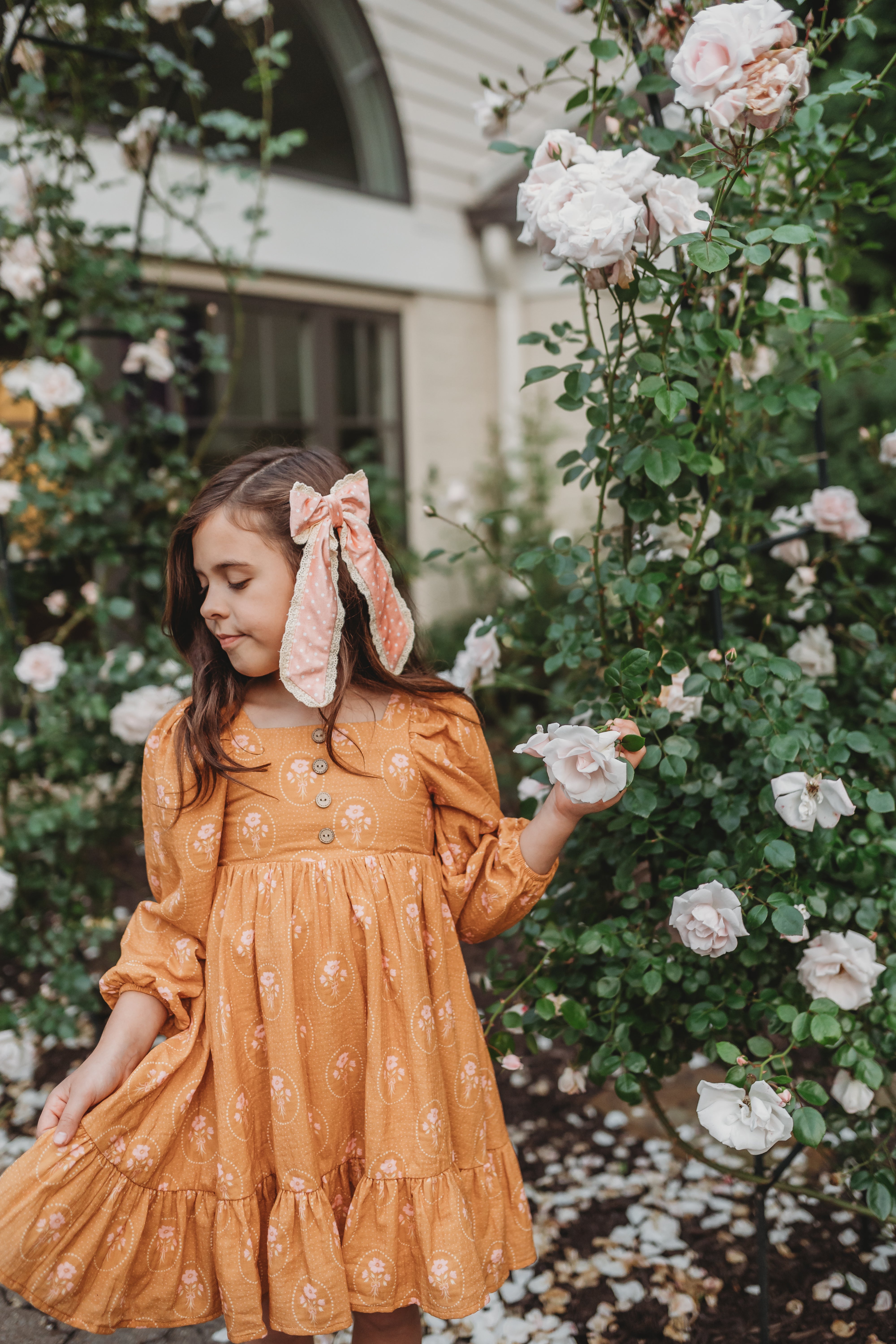 Puff Sleeve Gauze Dress - Harvest Stitch