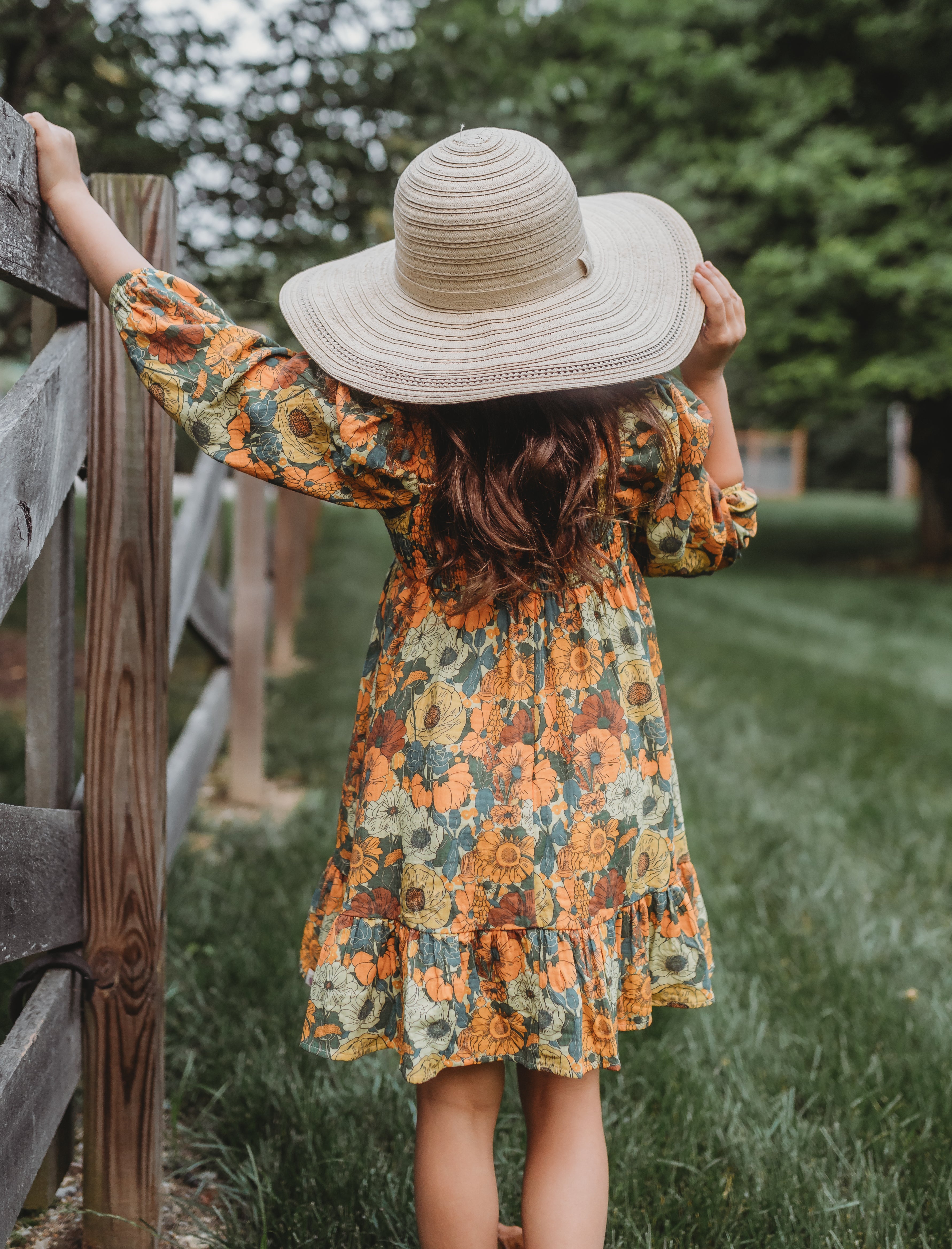 Puff Sleeve Gauze Dress - Golden Grove