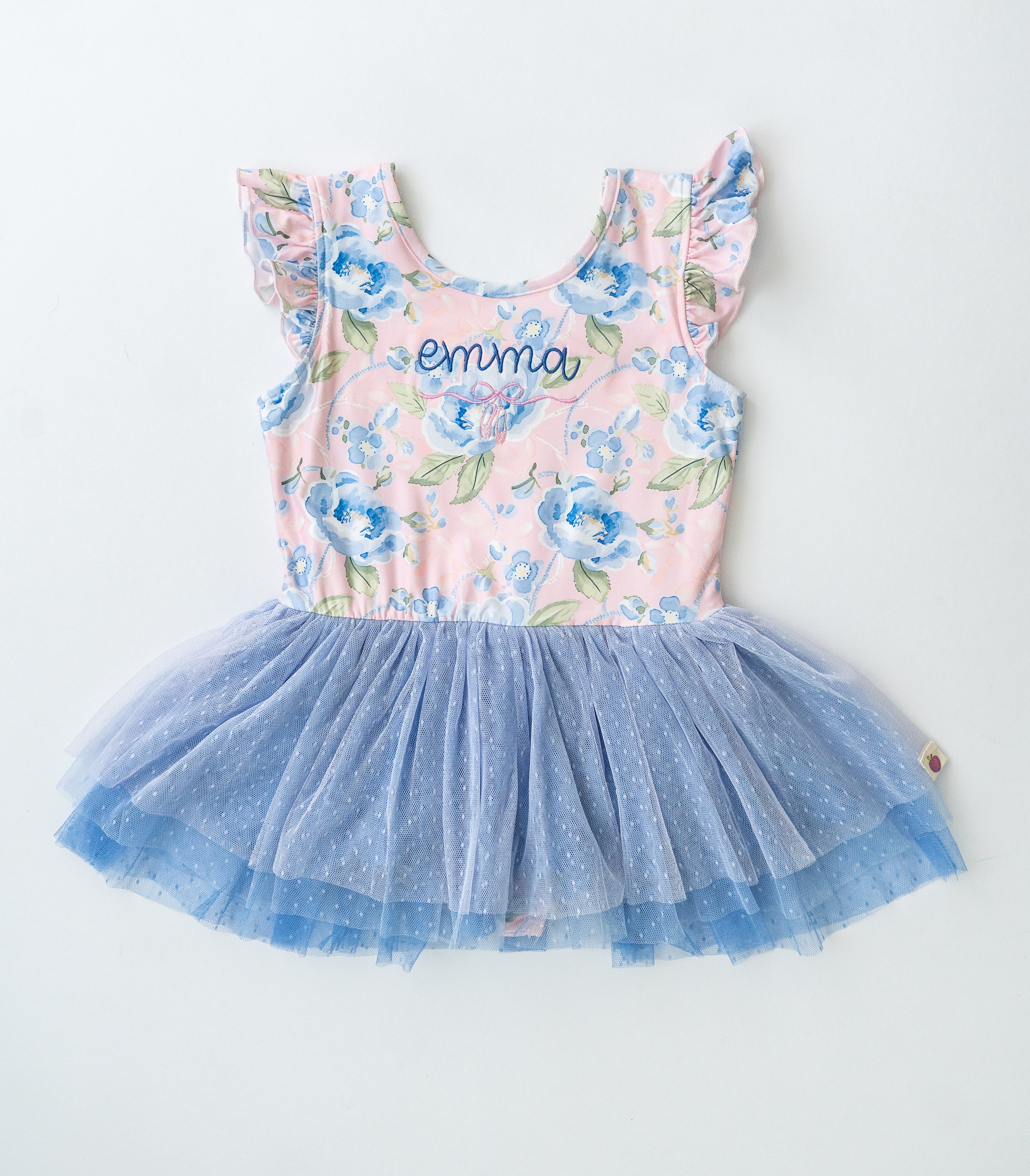Farrah Tiered Leotard - Blush & Bloom