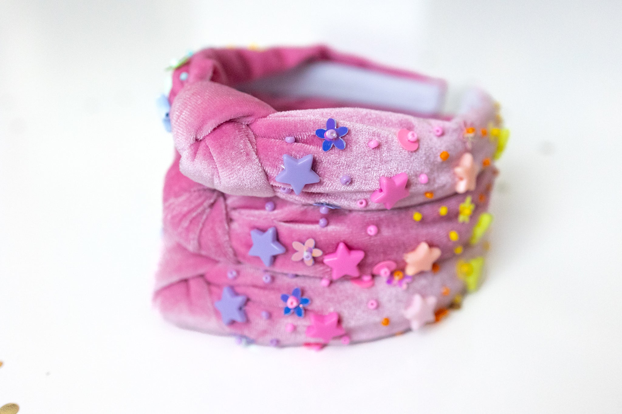Beaded Headband - Happy Hues