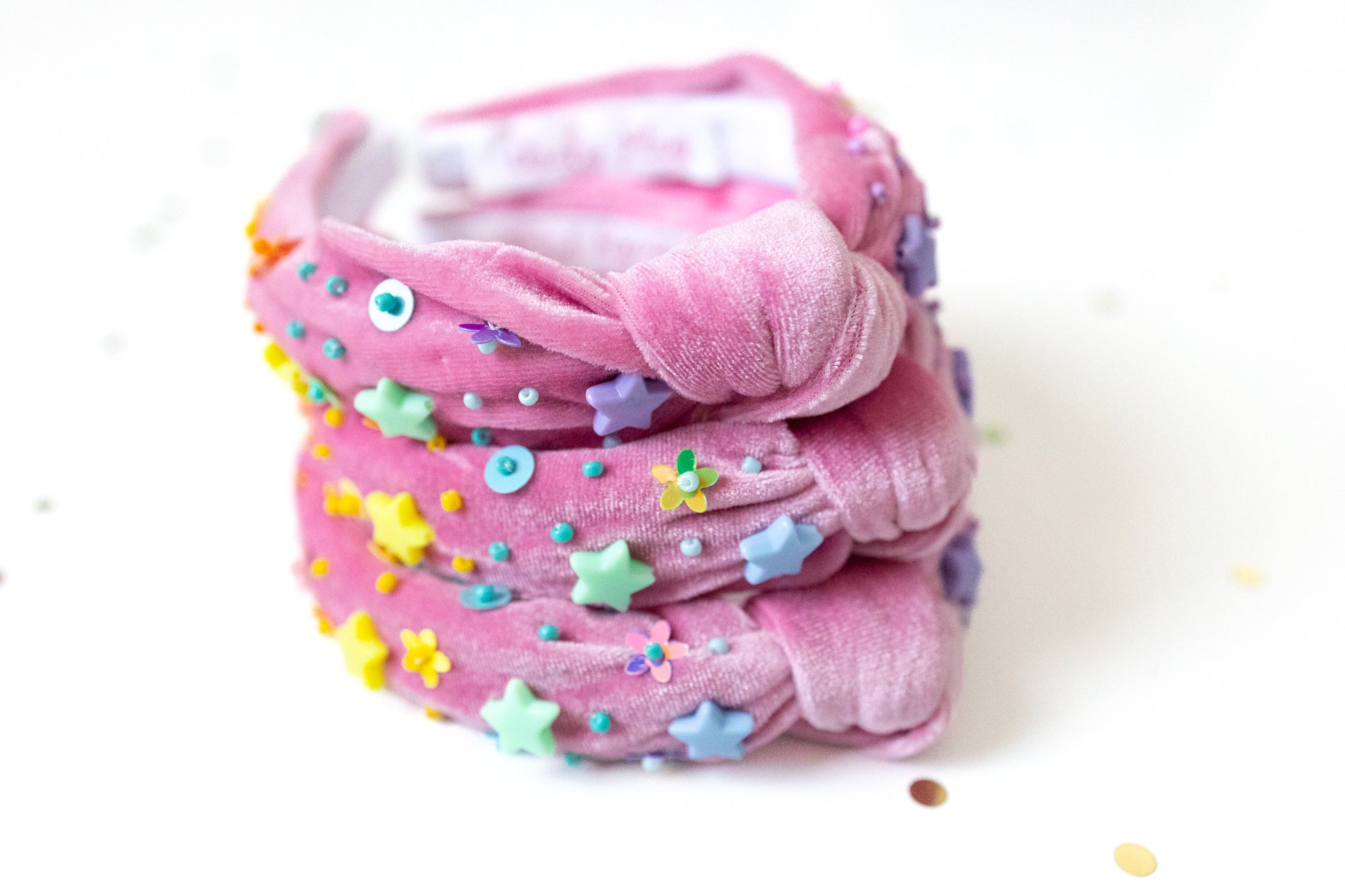 Beaded Headband - Happy Hues