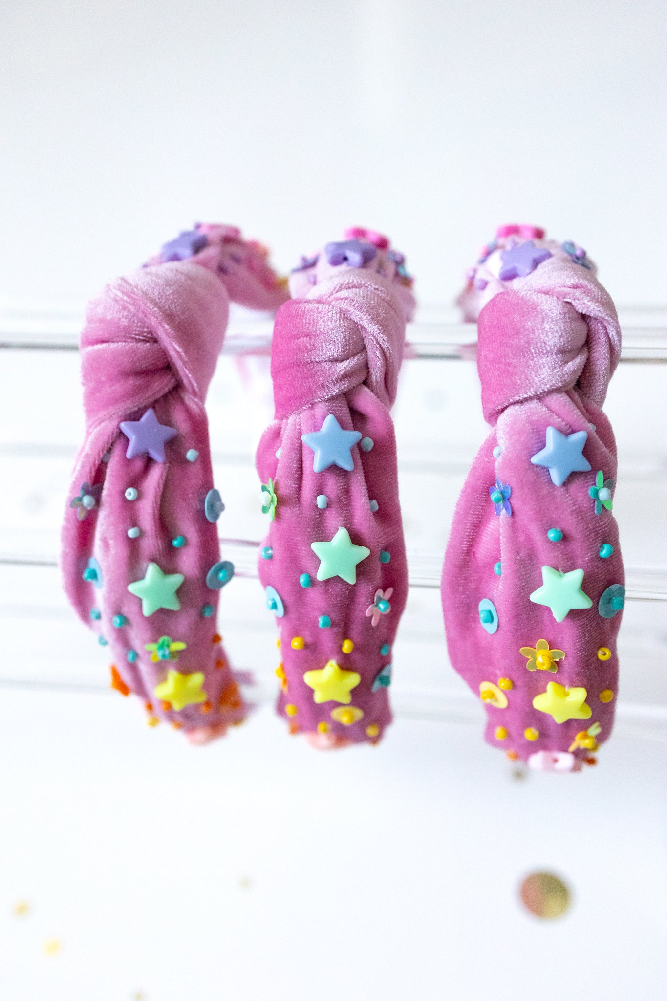 Beaded Headband - Happy Hues