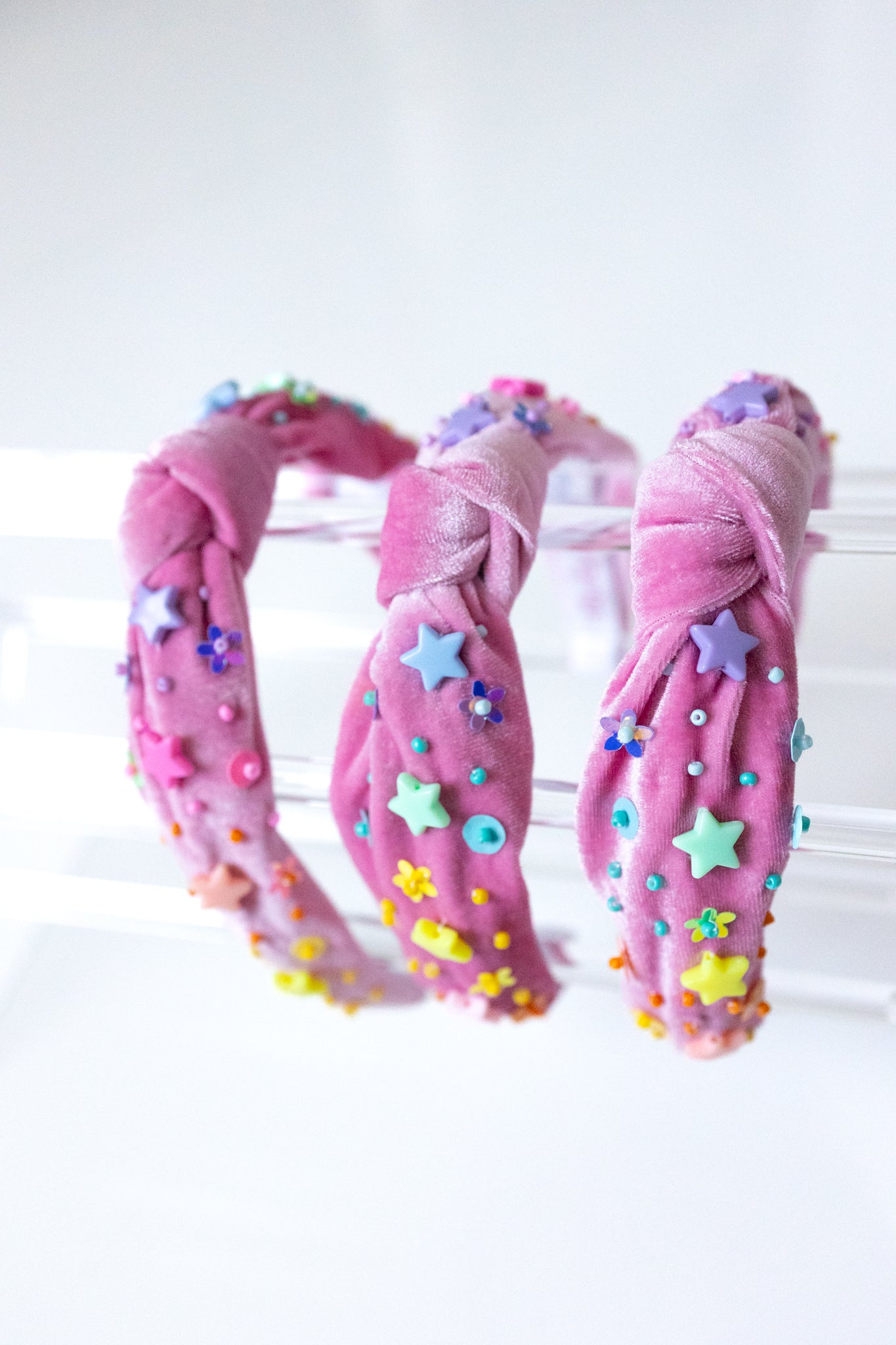 Beaded Headband - Happy Hues