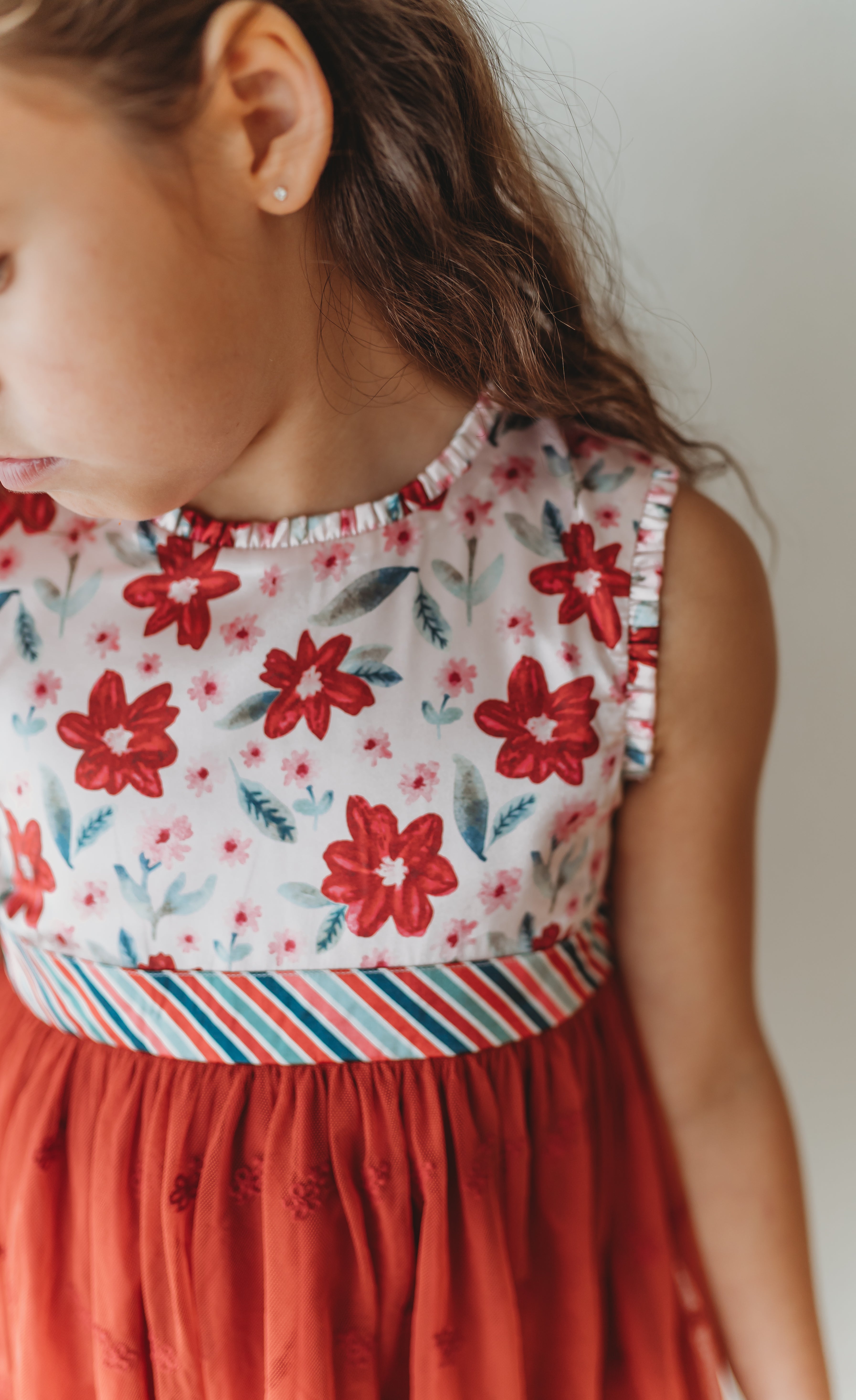 Penelope Dress - Poinsettia Parade