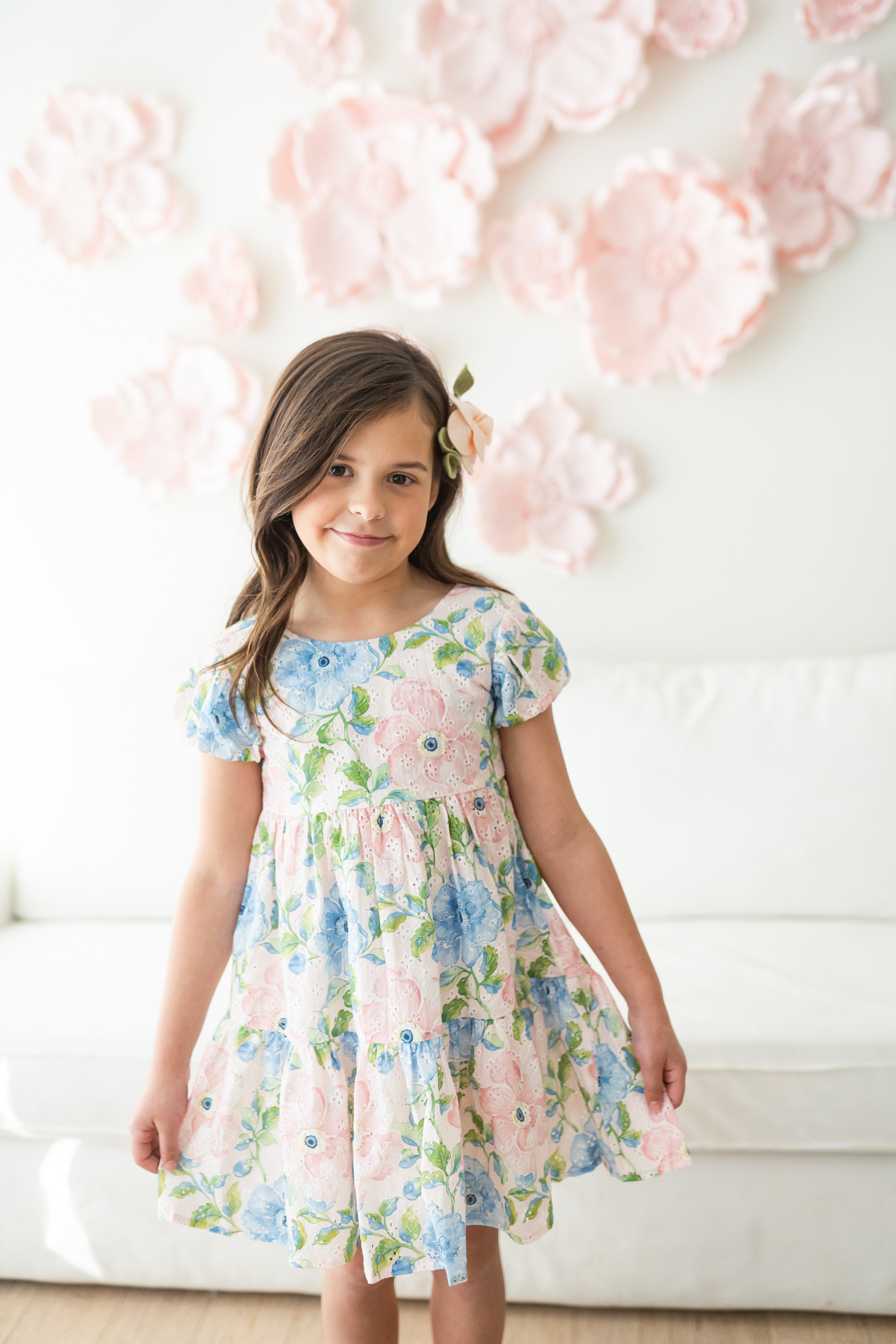 Eyelet Dress - Vintage Floral