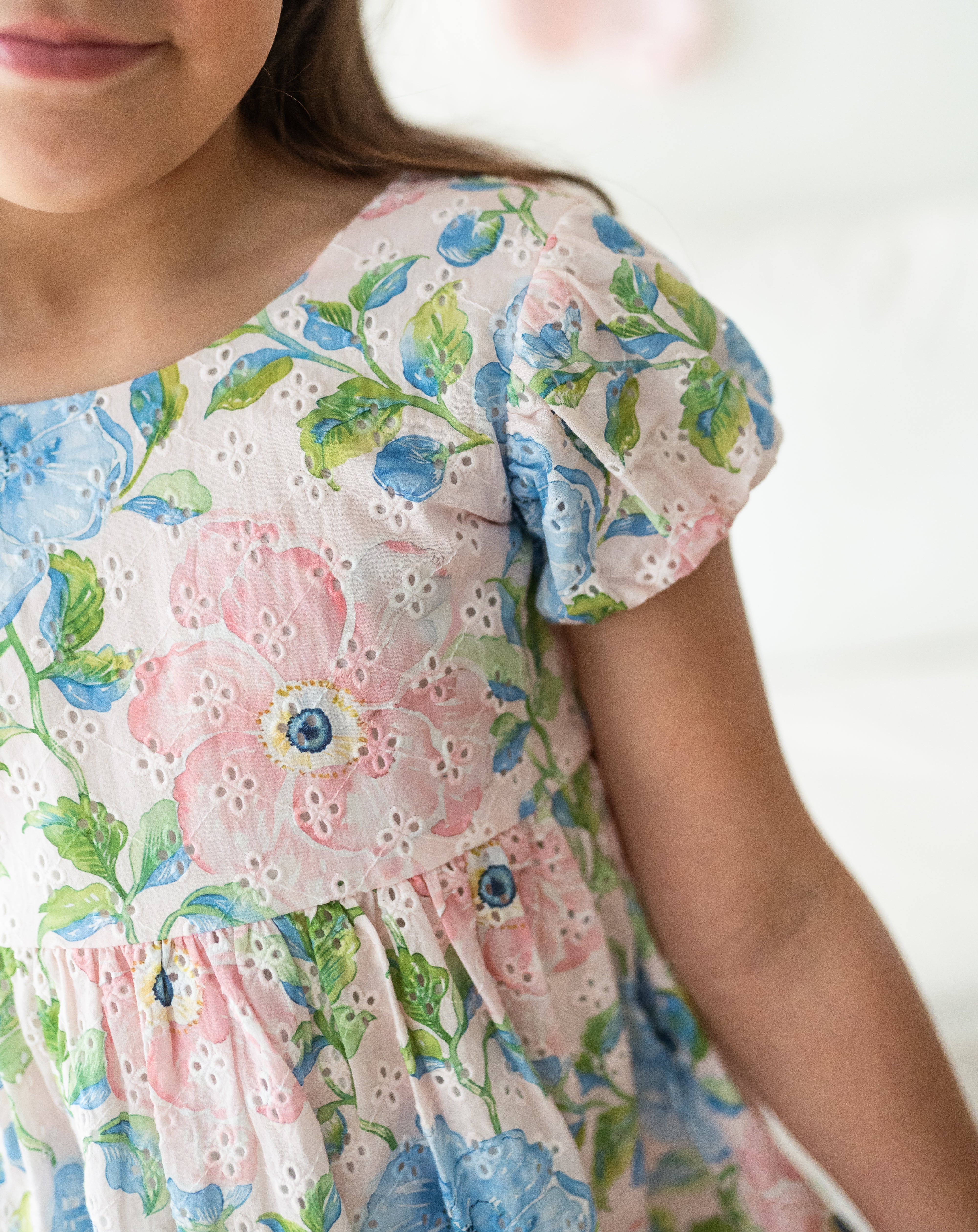 Eyelet Dress - Vintage Floral