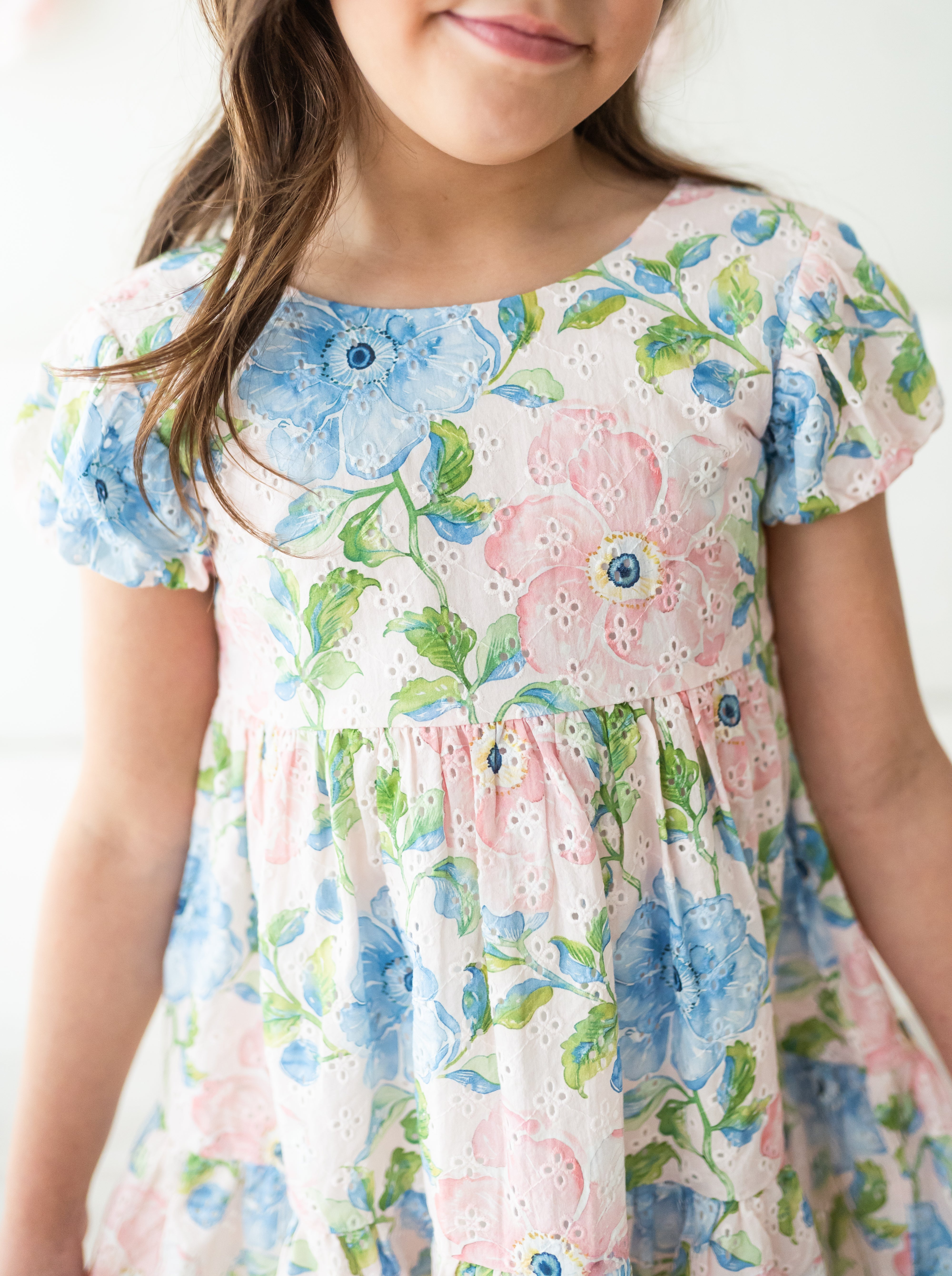 Eyelet Dress - Vintage Floral