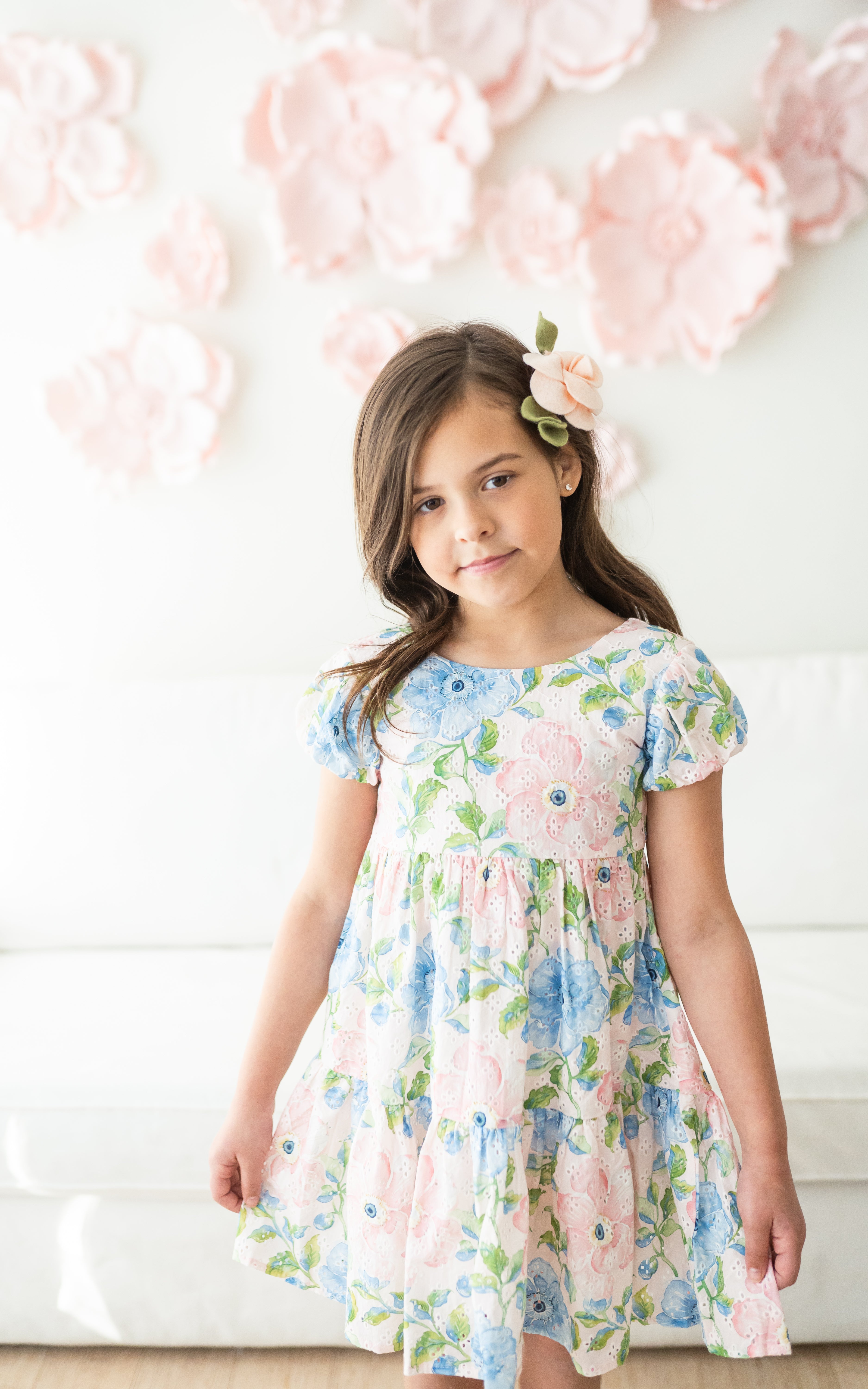 Eyelet Dress - Vintage Floral