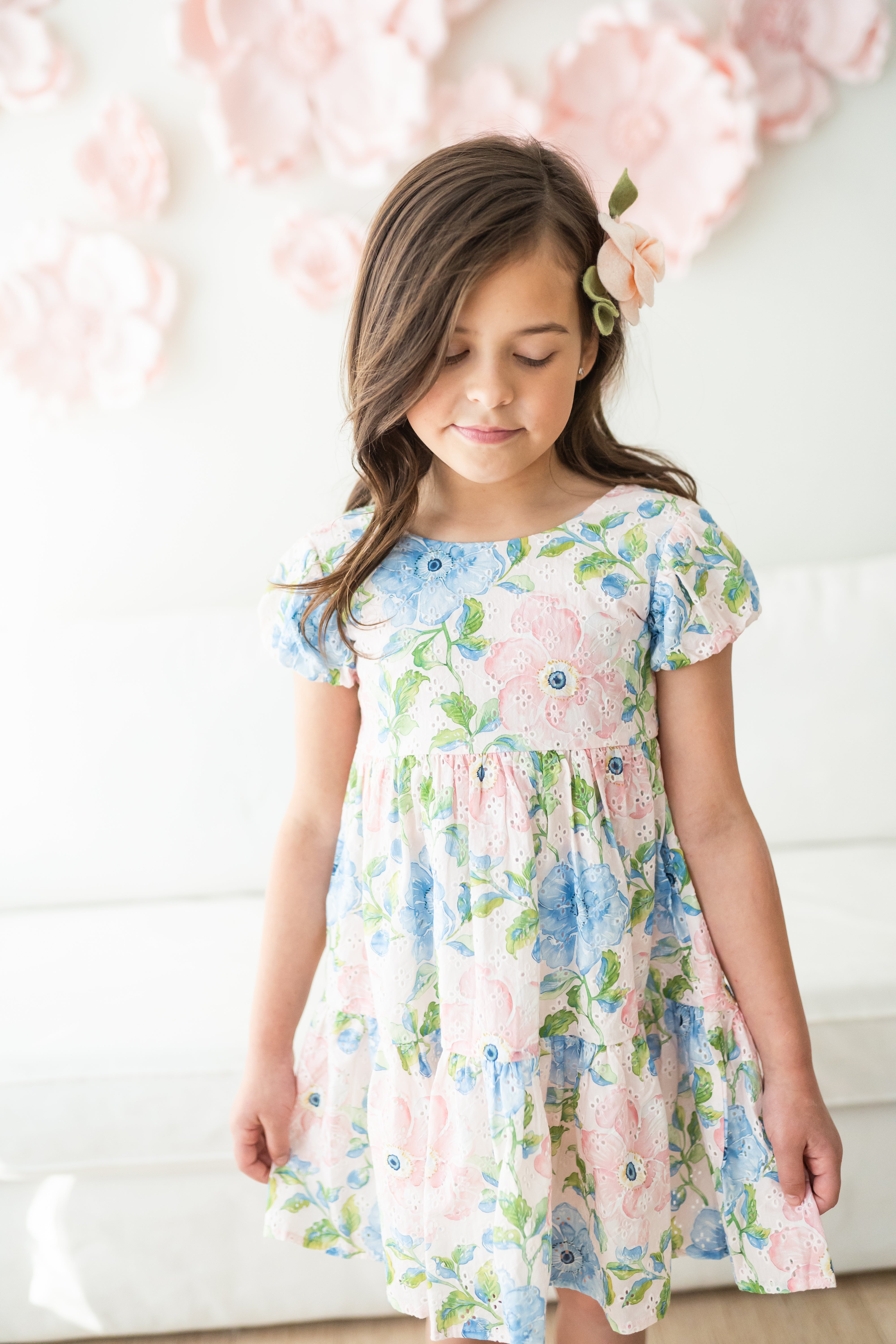Eyelet Dress - Vintage Floral