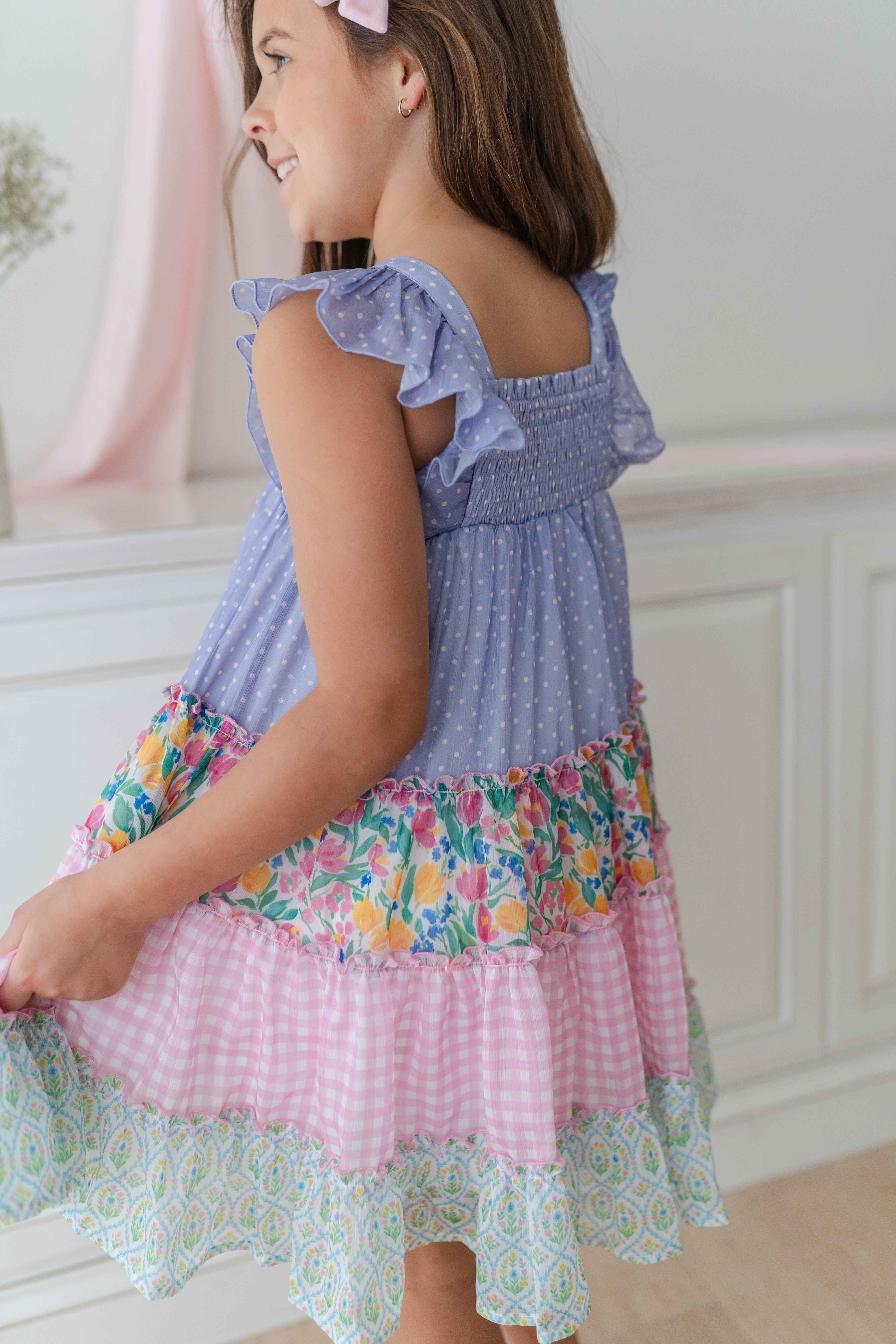 Brielle Panel Dress - Garden Party