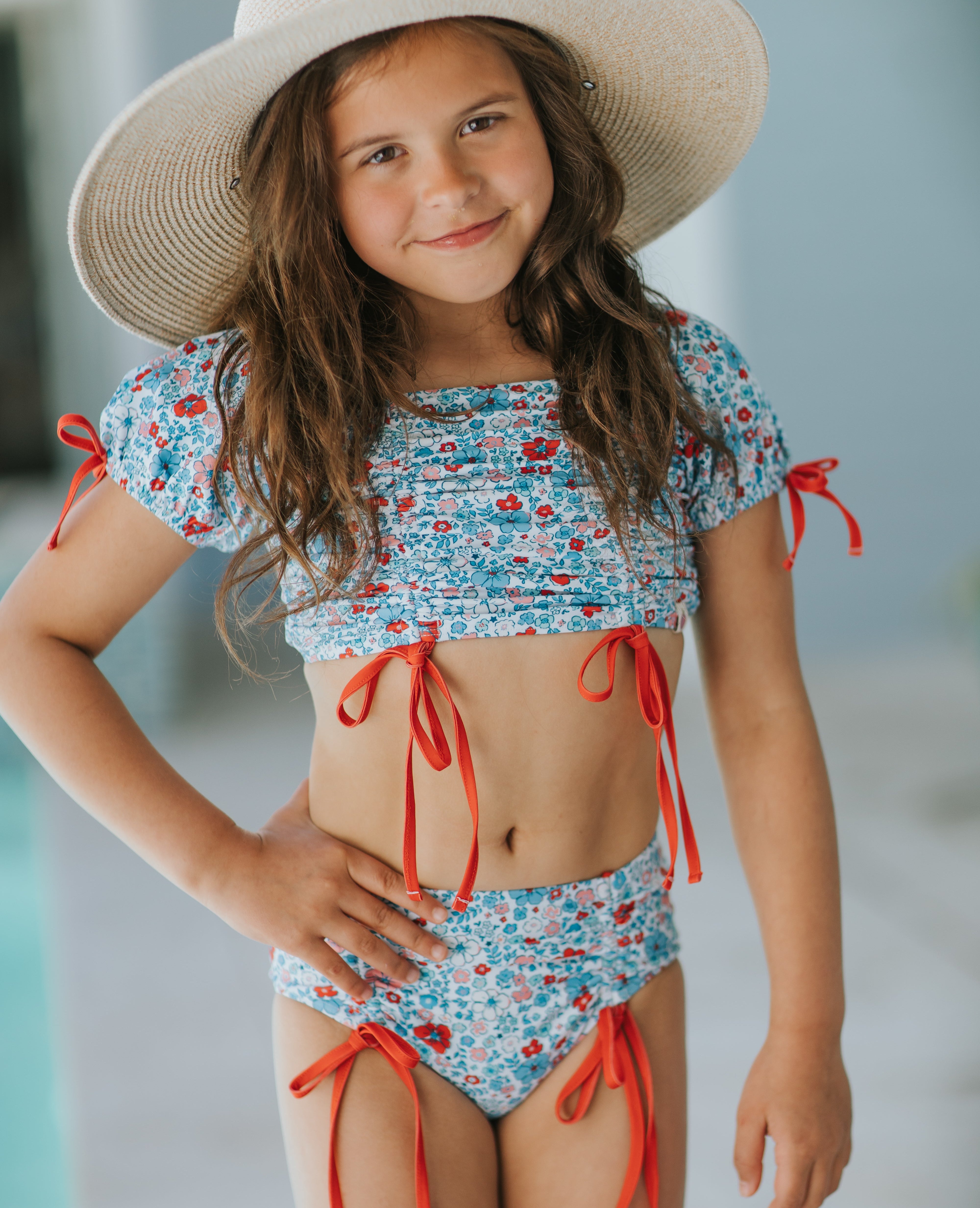 Olivia Swimsuit - American Blossom