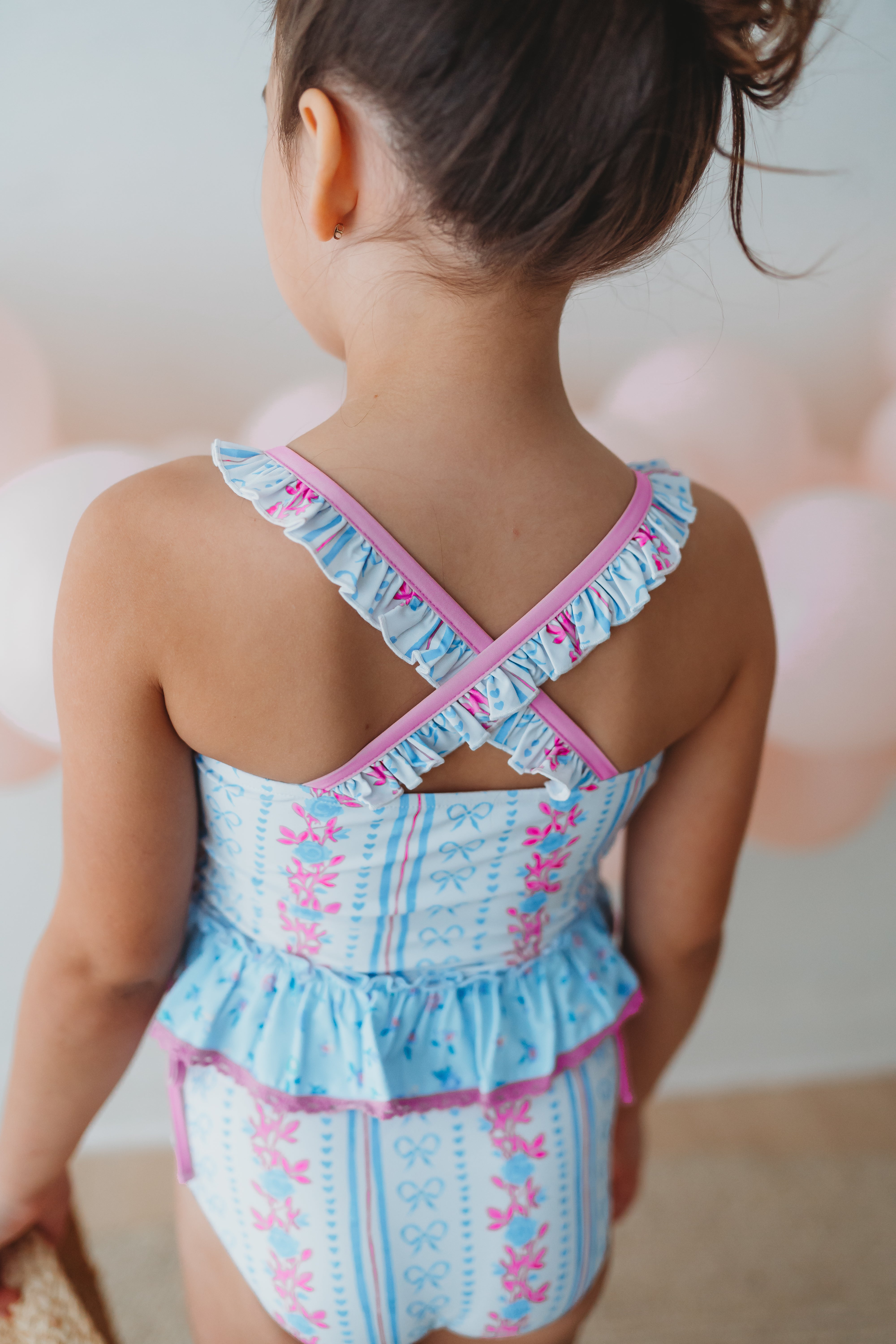 Selah Tankini Swimsuit - Rosé Ribbon Luxe