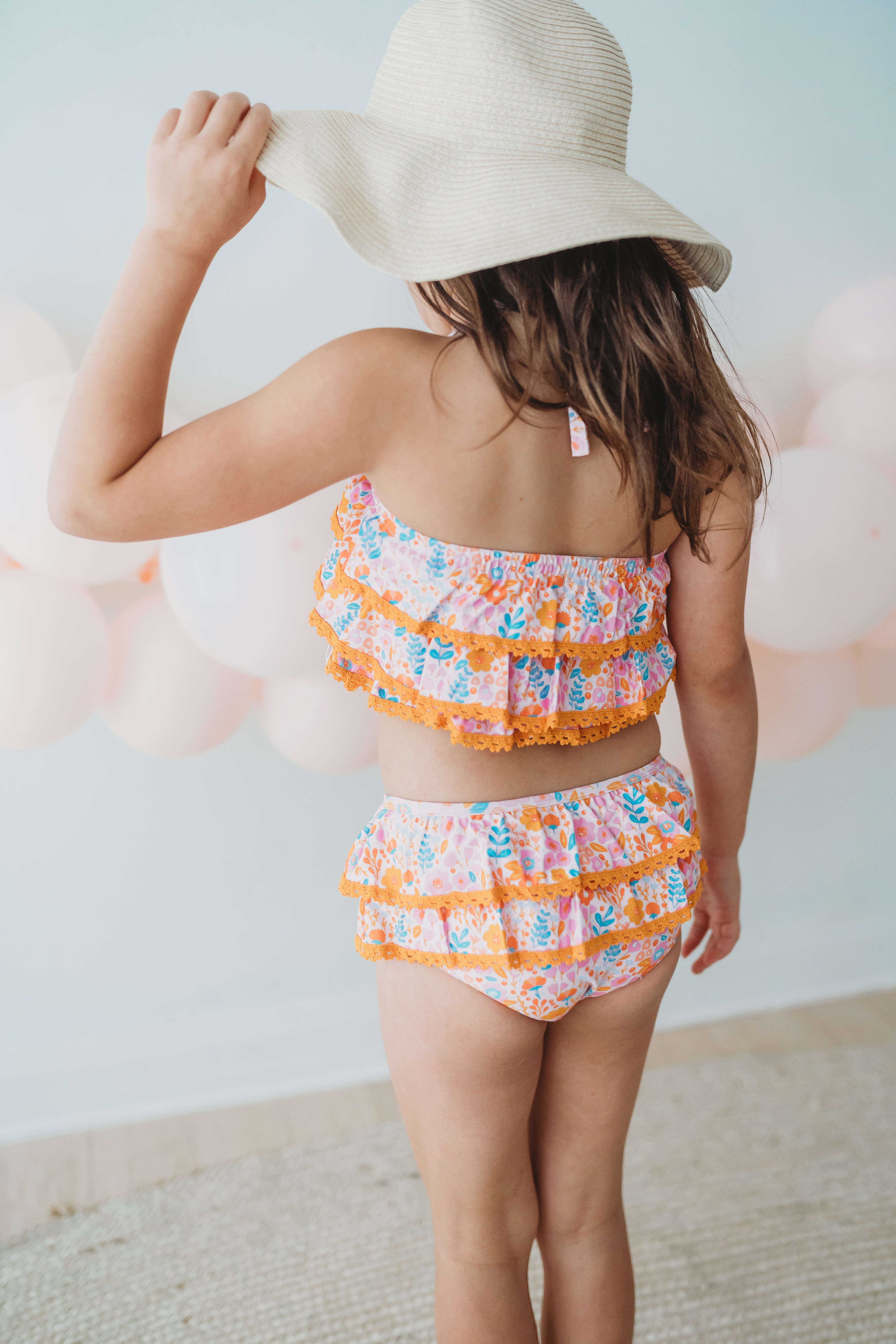 Frankie Swimsuit - Pink Papaya Parade