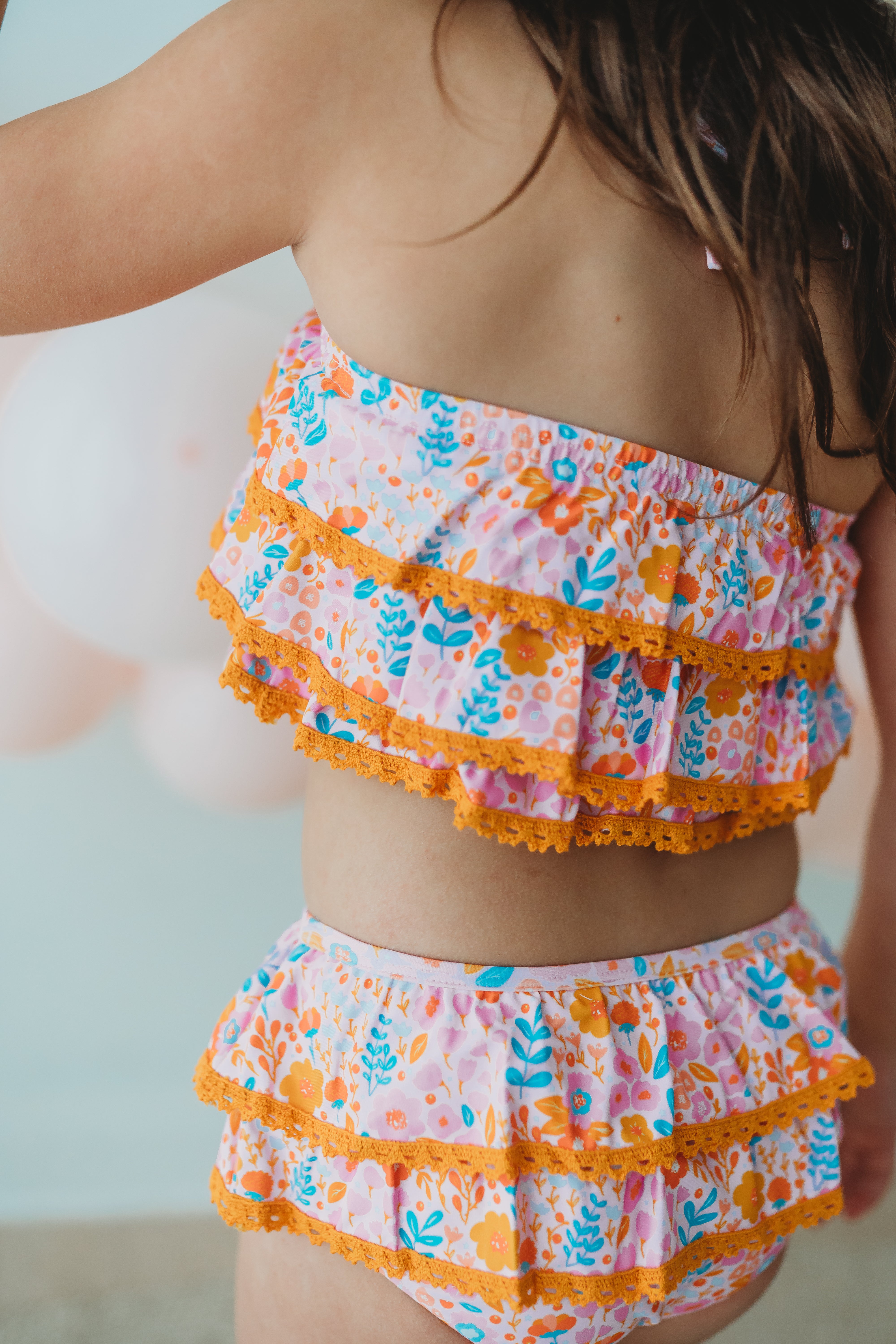 Frankie Swimsuit - Pink Papaya Parade