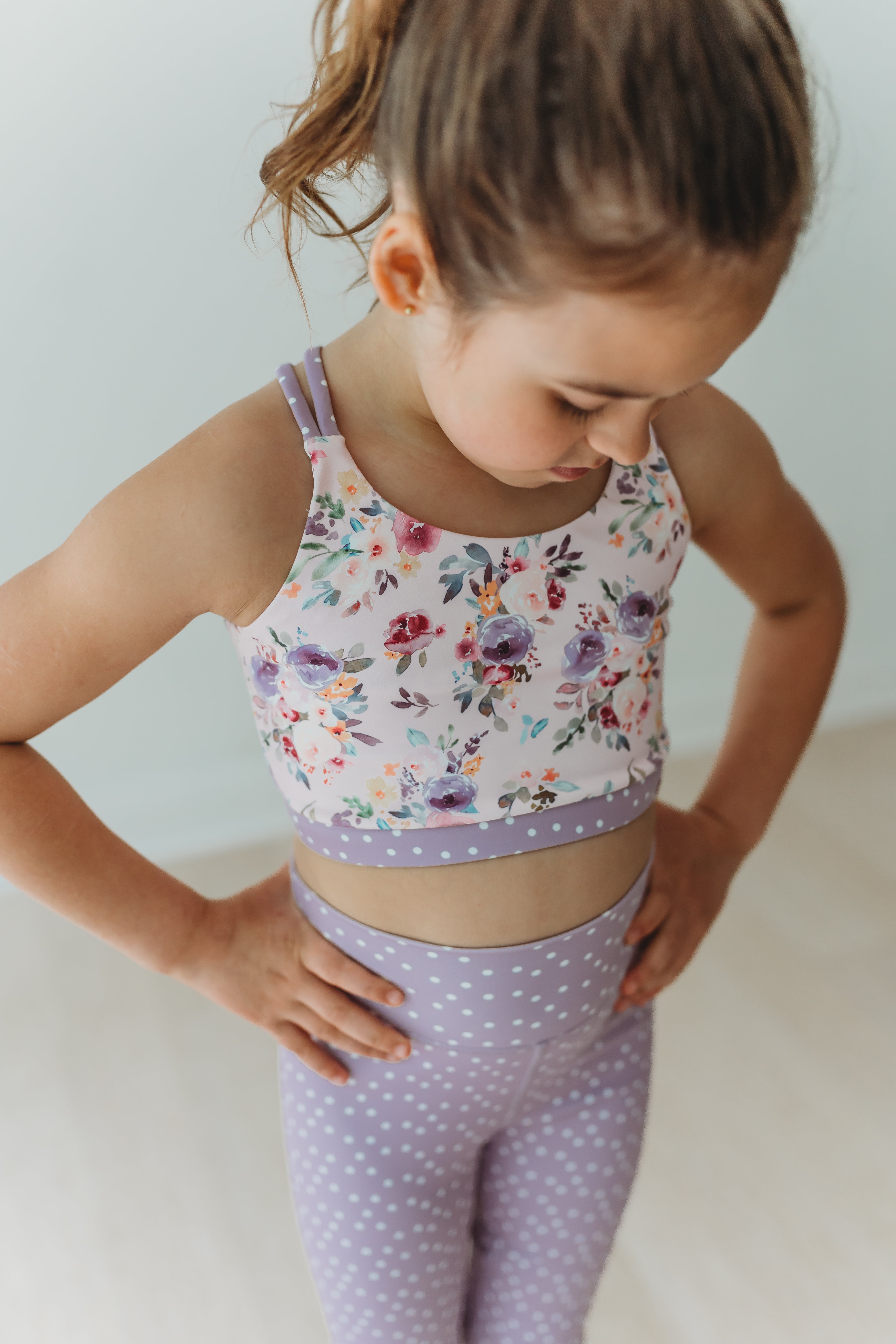 Active Crop Top - Violet Breeze (Runs Small)