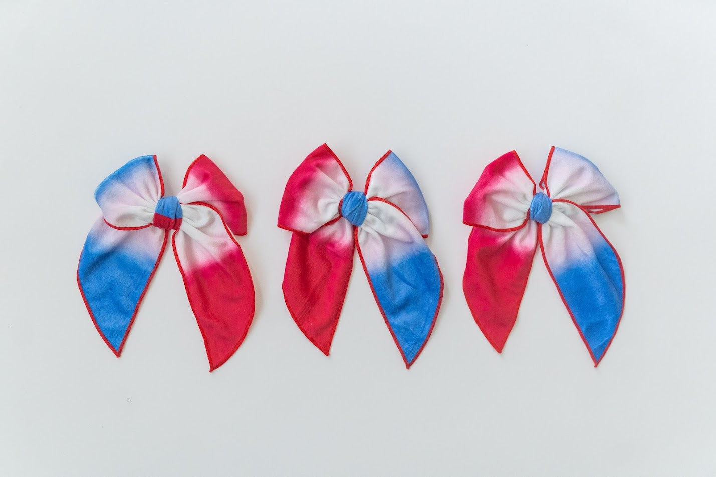 Tie Dye Hair Bow - American Flair