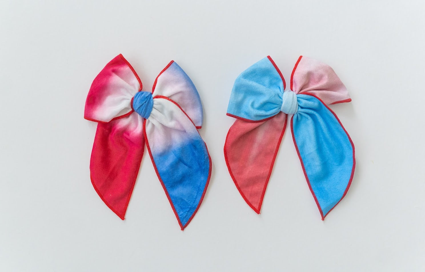 Tie Dye Hair Bow - American Flair