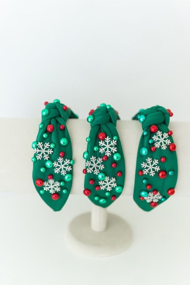 Beaded Headband - Holiday Cheer
