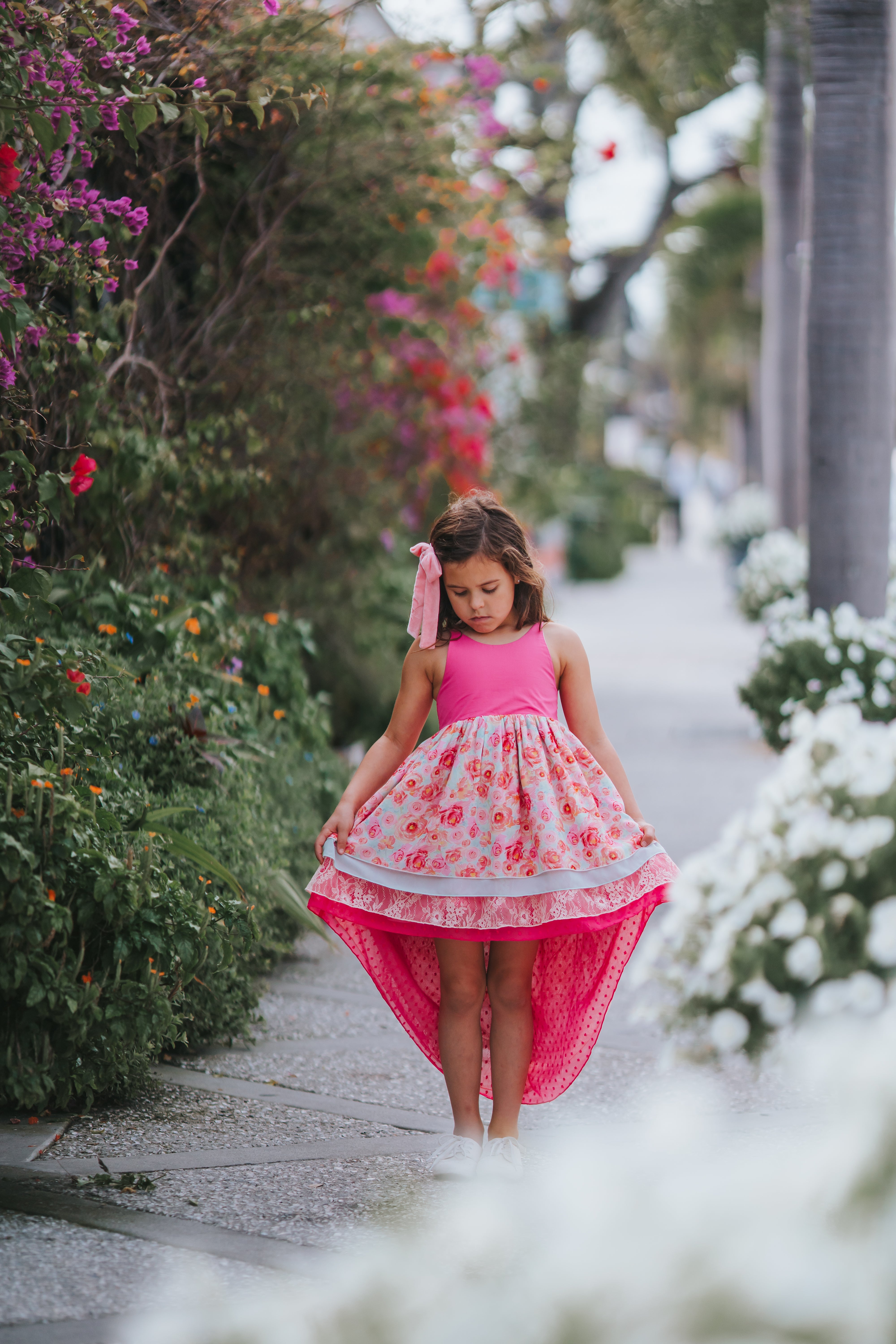 Zoe High-Low Dress - Pink Lemonade