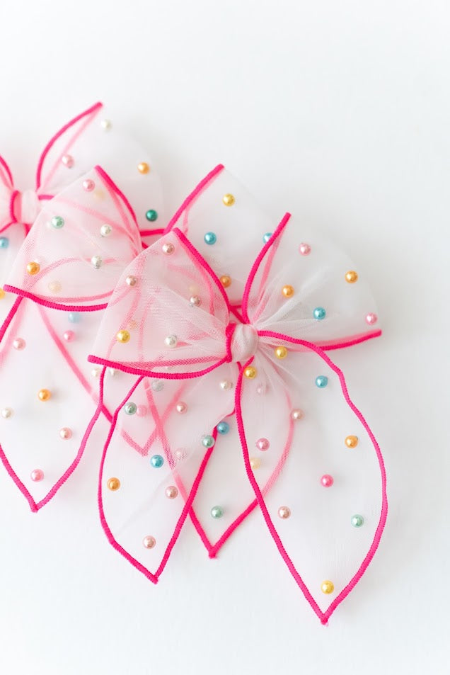 Mesh Shaker Bow - Pearl Perfection