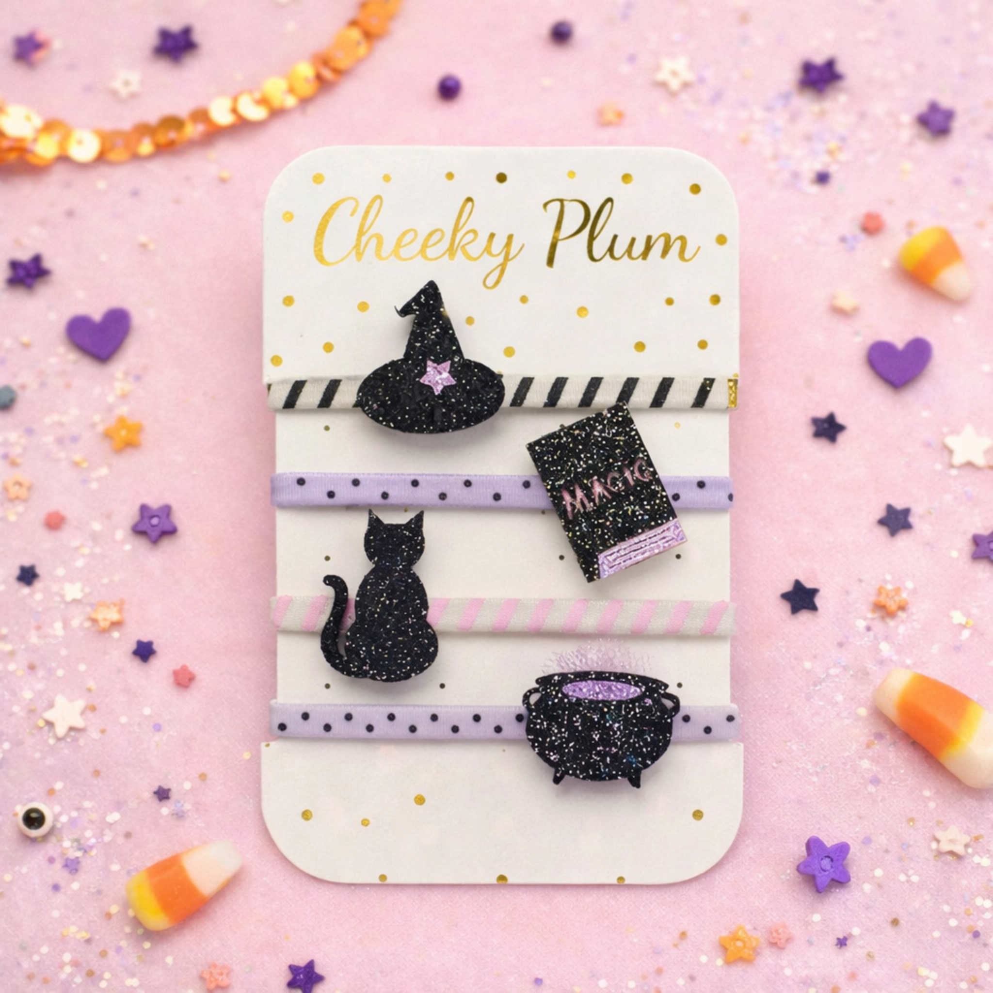 Halloween Magic Ponytail Holders