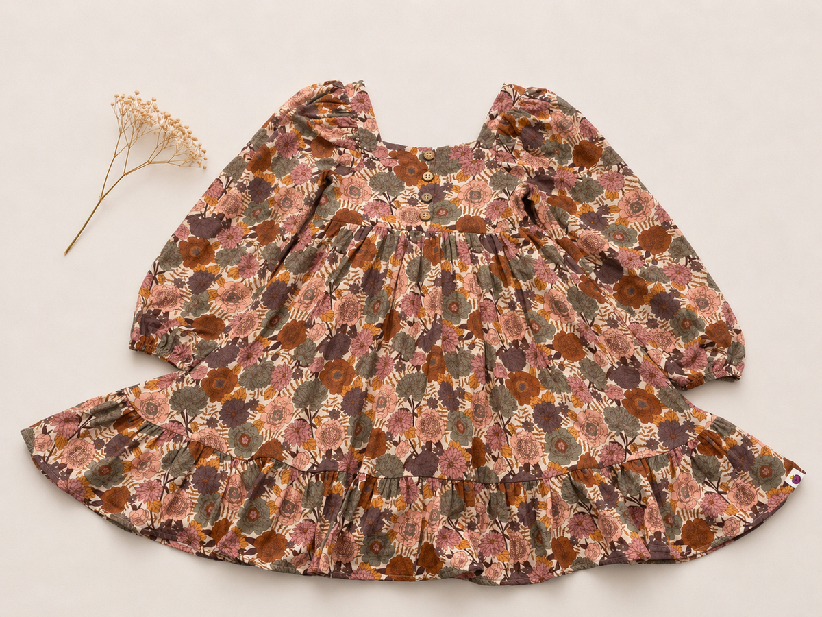 Puff Sleeve Gauze Dress - Prim & Petal